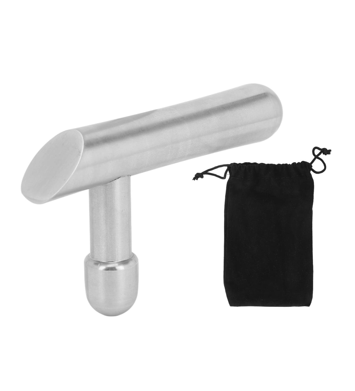 T-Bar Massager | Stainless Steel Trigger Point & Deep Tissue Massage Tool for Myofascial Release - Buy Online on GoSupps.com