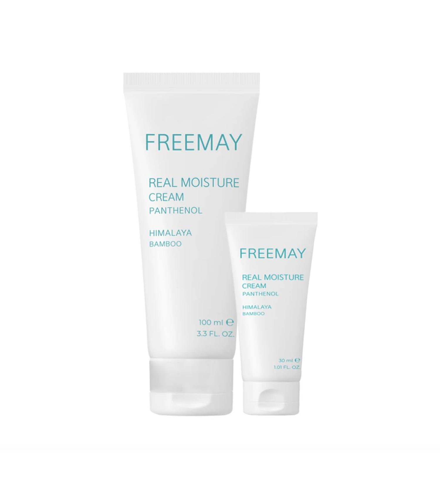 freemay Real Moisture Cream Set (100ml + 30ml) Korean Face Moisturizer for Hydration & Soothing Vegan Lightweight Sensitive Skin Friendly - Buy Online on GoSupps.com
