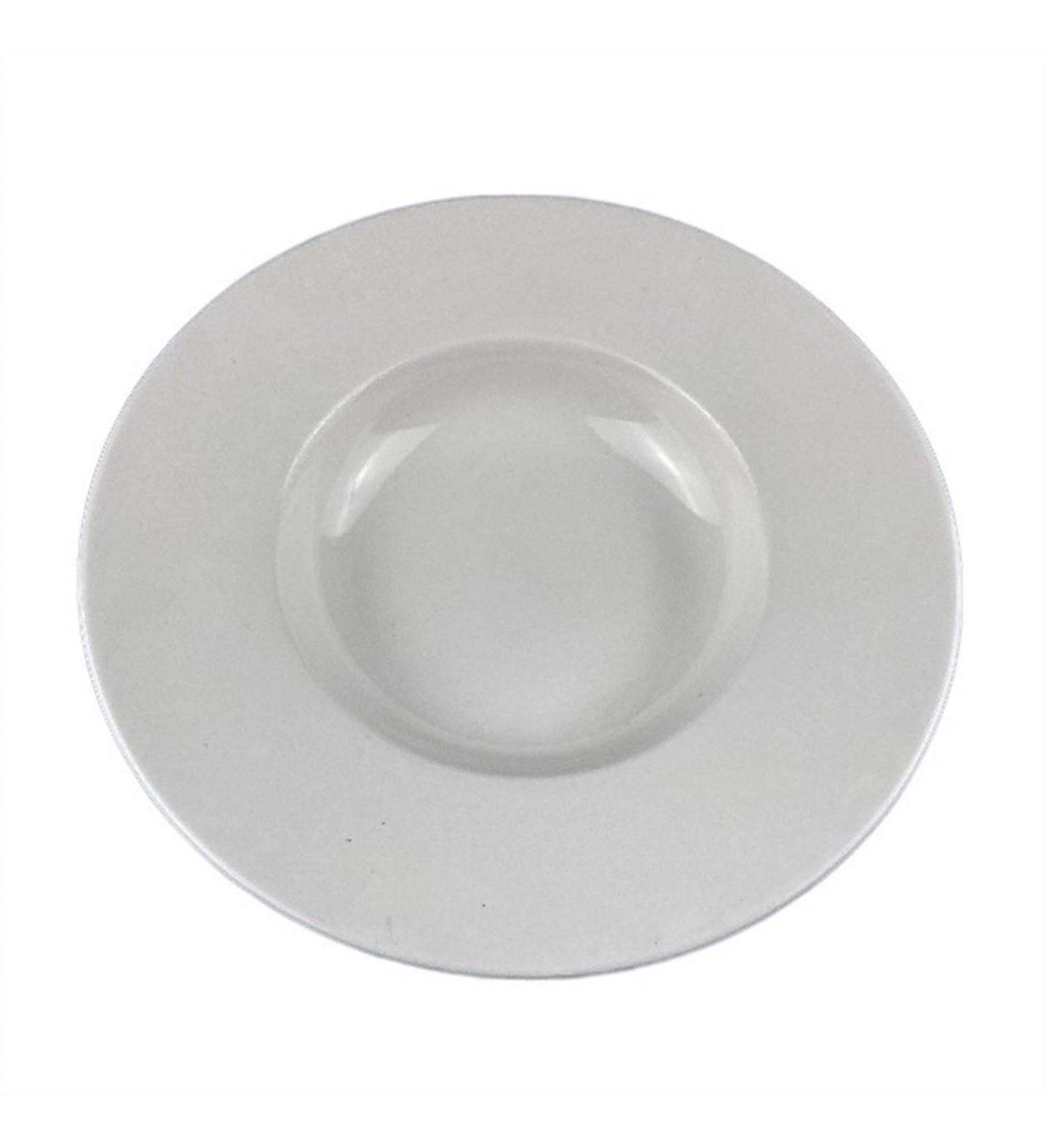 Dessert Plates White Ceramic Dinner Plate Restaurant Western Food Plate Round Deep Plate Home Kitchen Salad Plate Soup Bowl Stackable Dinner Plates (Size : Medium) - Buy Online on GoSupps.com