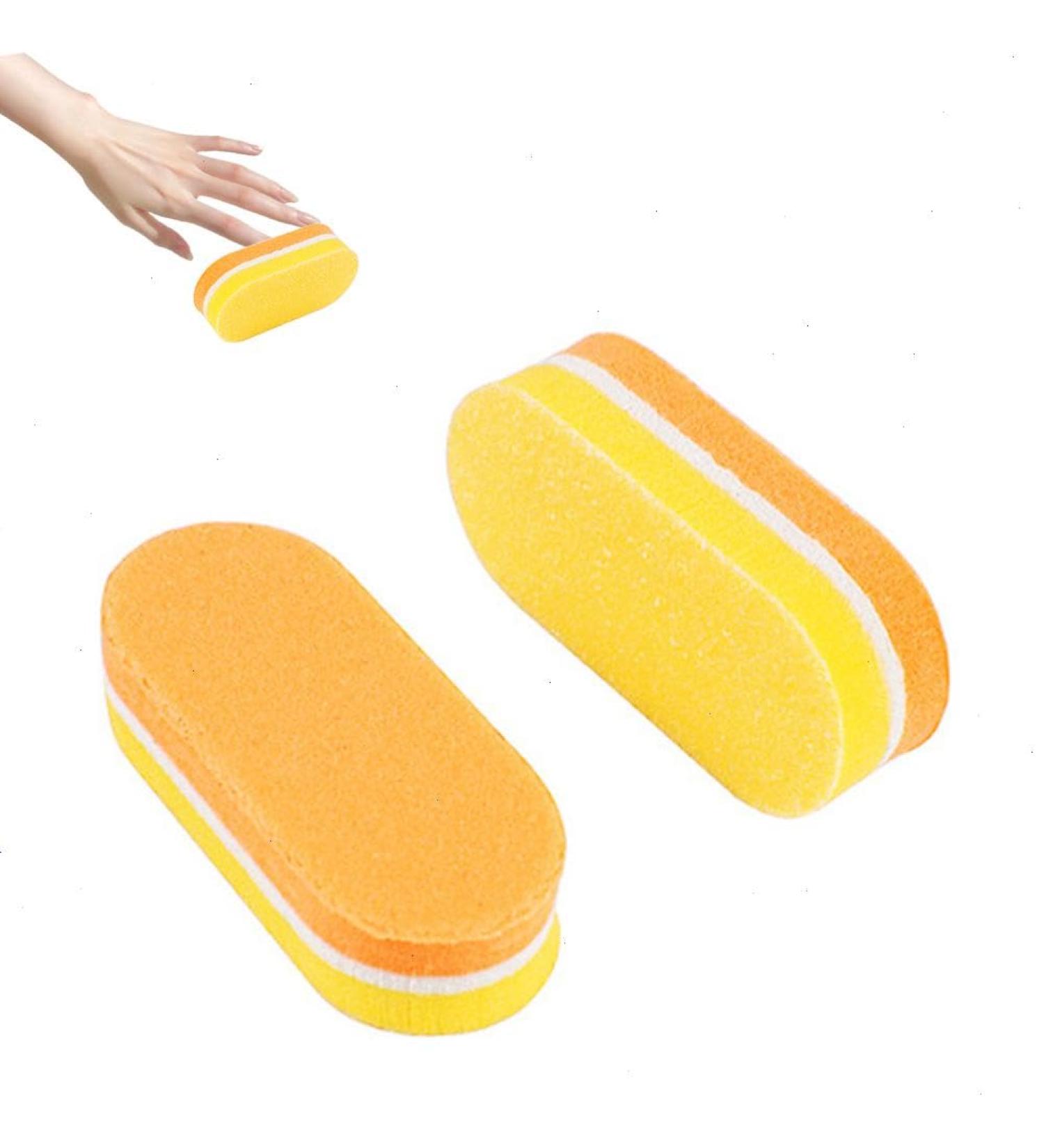 Mini Nail Buffers 100/180 Grit Sponge Buffing Sanding Block Polishing Sponge Nail Files Buffers Block Nail File Nail Supplies for Acrylic Nails and Natural Nails Orange Yellow - Buy Online on GoSupps.com