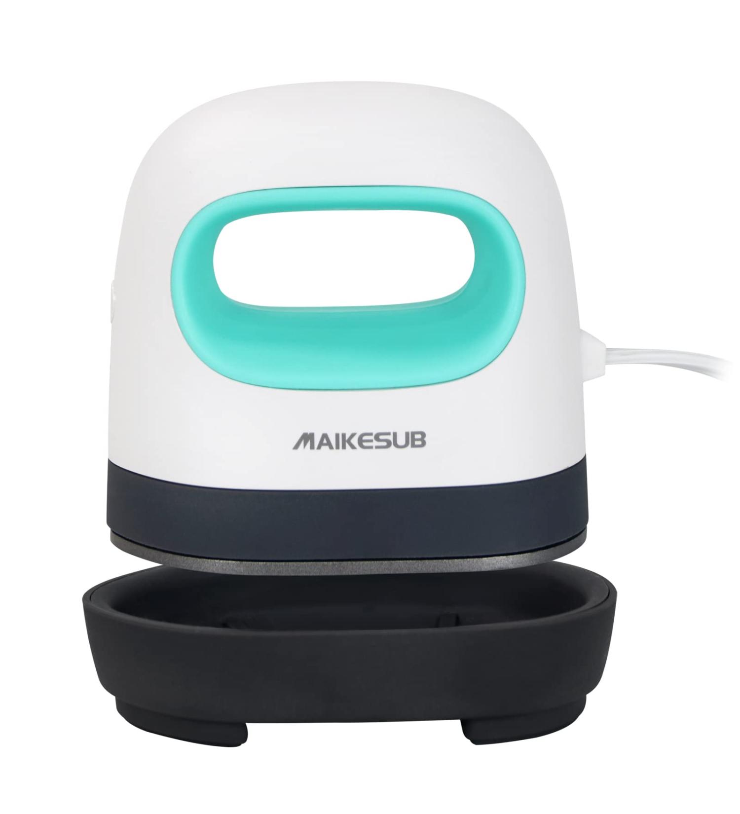 MAIKESUB Mini Heat Press Machine for T-Shirts, Shoes & Hats - Portable Green Iron for HTV Vinyl Projects - Buy Online on GoSupps.com