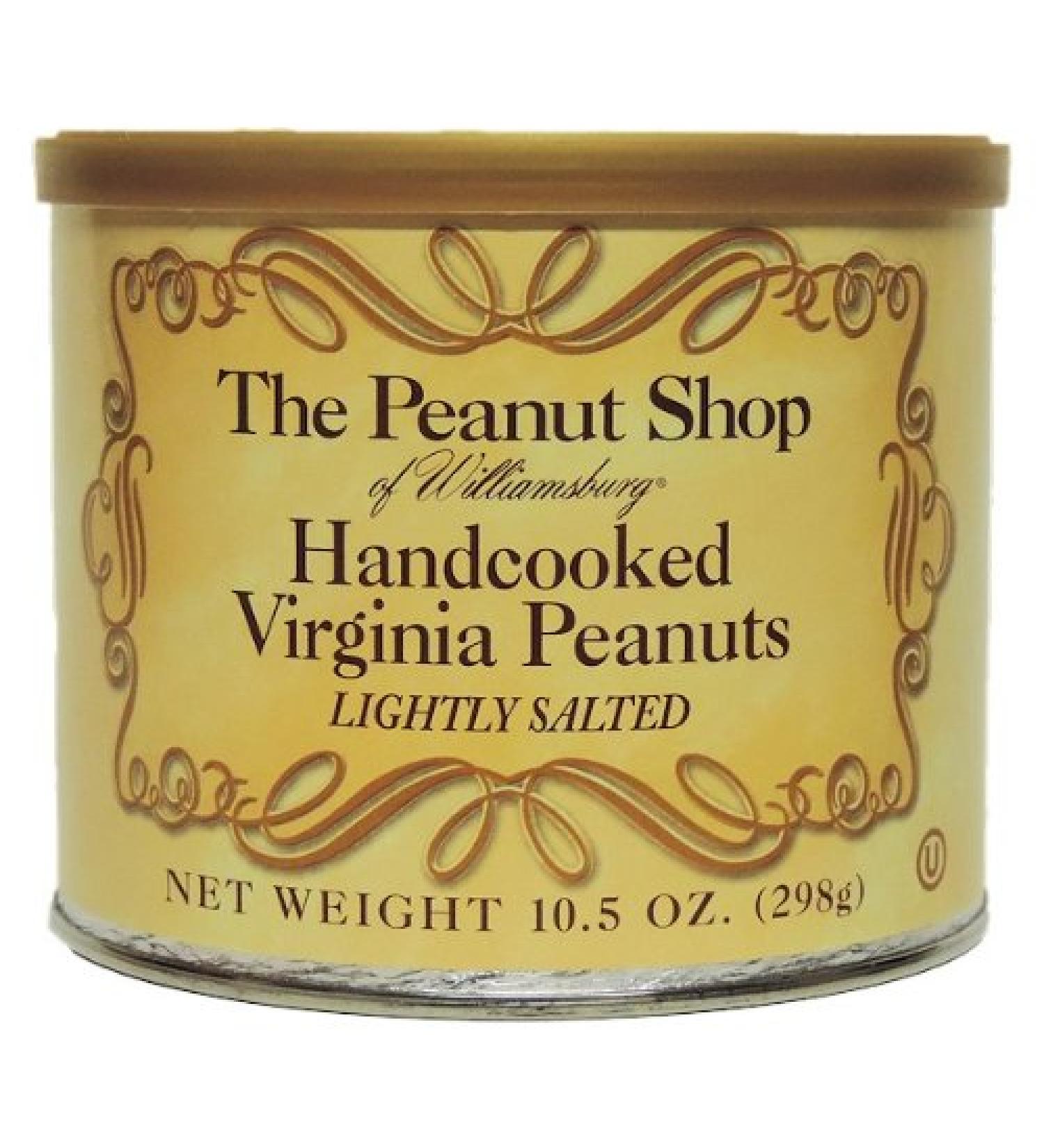 Virginia Peanuts Lightly Salted - 10.5oz | The Peanut Shop of Williamsburg - Buy Online on GoSupps.com
