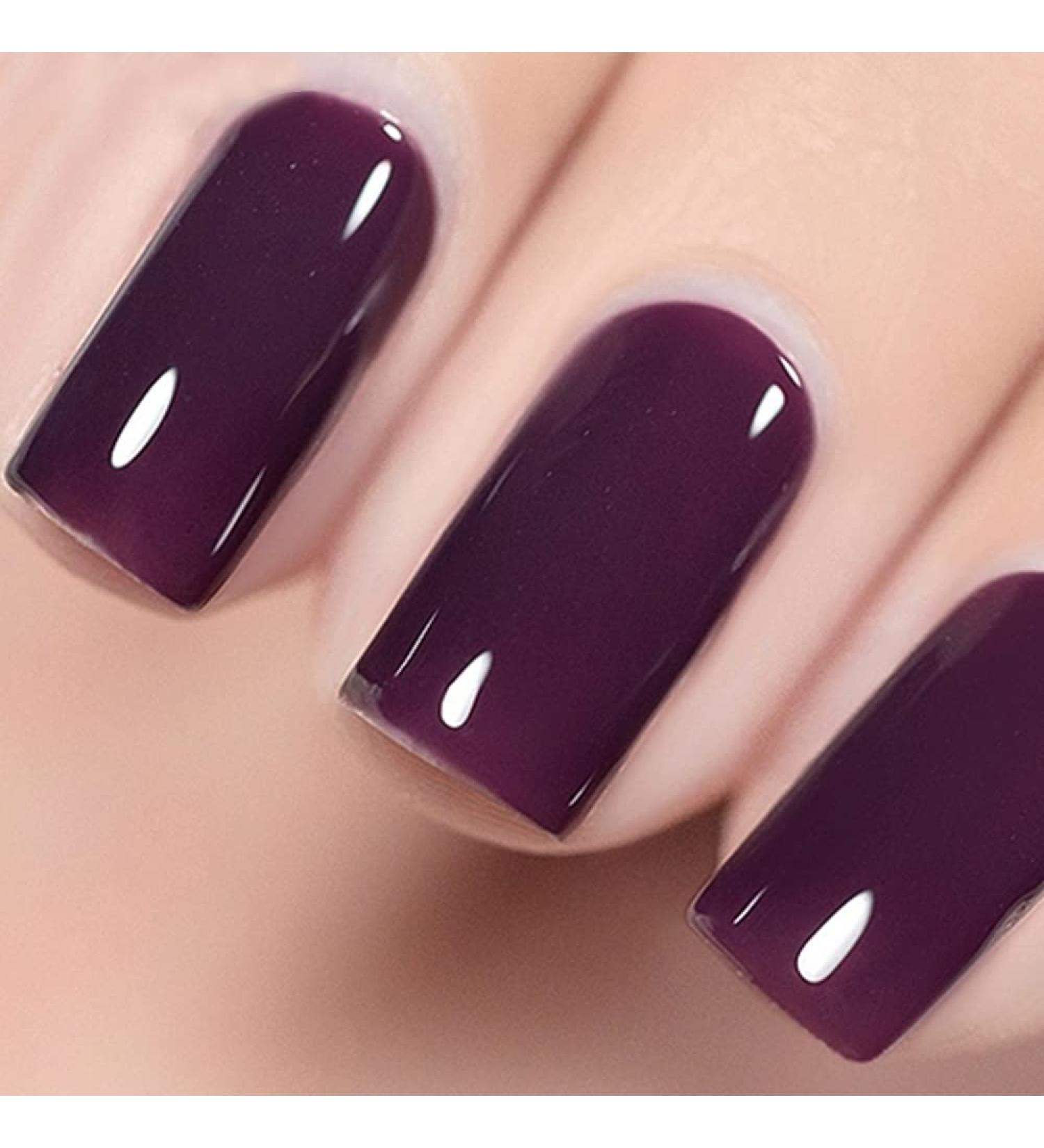 Vishine Jelly Crystal Clear Purple Gel Nail Polish Soak Off UV LED Nail Lamp Needed Transparent Purple Color Home Manicure Art Gel Polish 15ml #16 - Buy Online on GoSupps.com