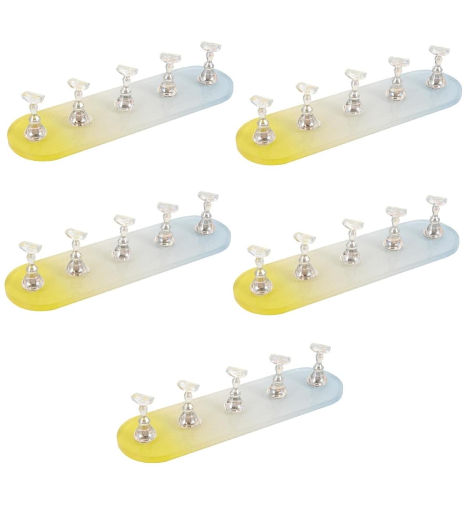 FRCOLOR 5 sets of nail practice holders nail biter stop magnetic nail stand practical nail racks false fingernails creative nail stand nail frames for nail polishing strips - Buy Online on GoSupps.com