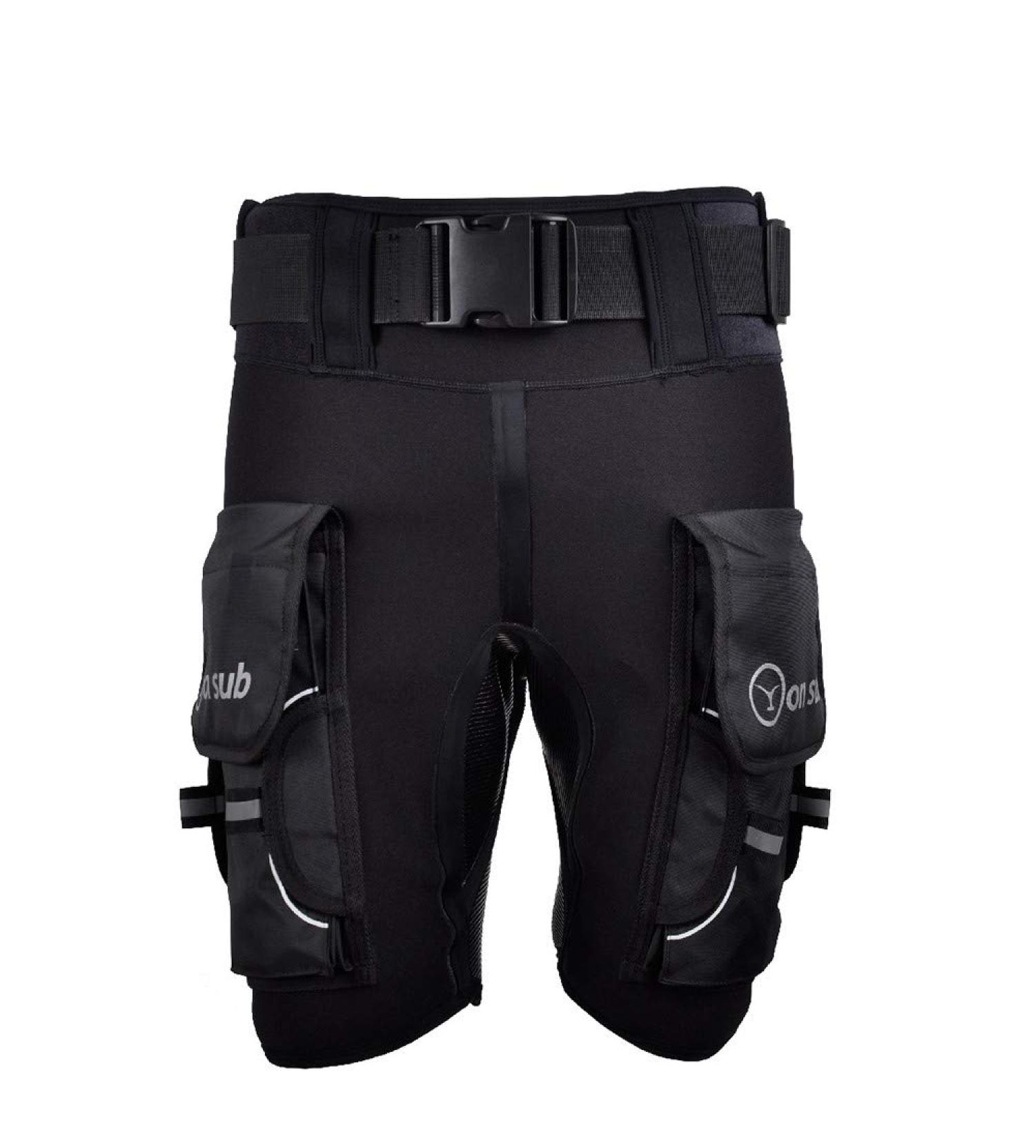 YONSUB Diving Wetsuit Shorts Neoprene Men D Ring Short Pants - Black Medium - Buy Online on GoSupps.com
