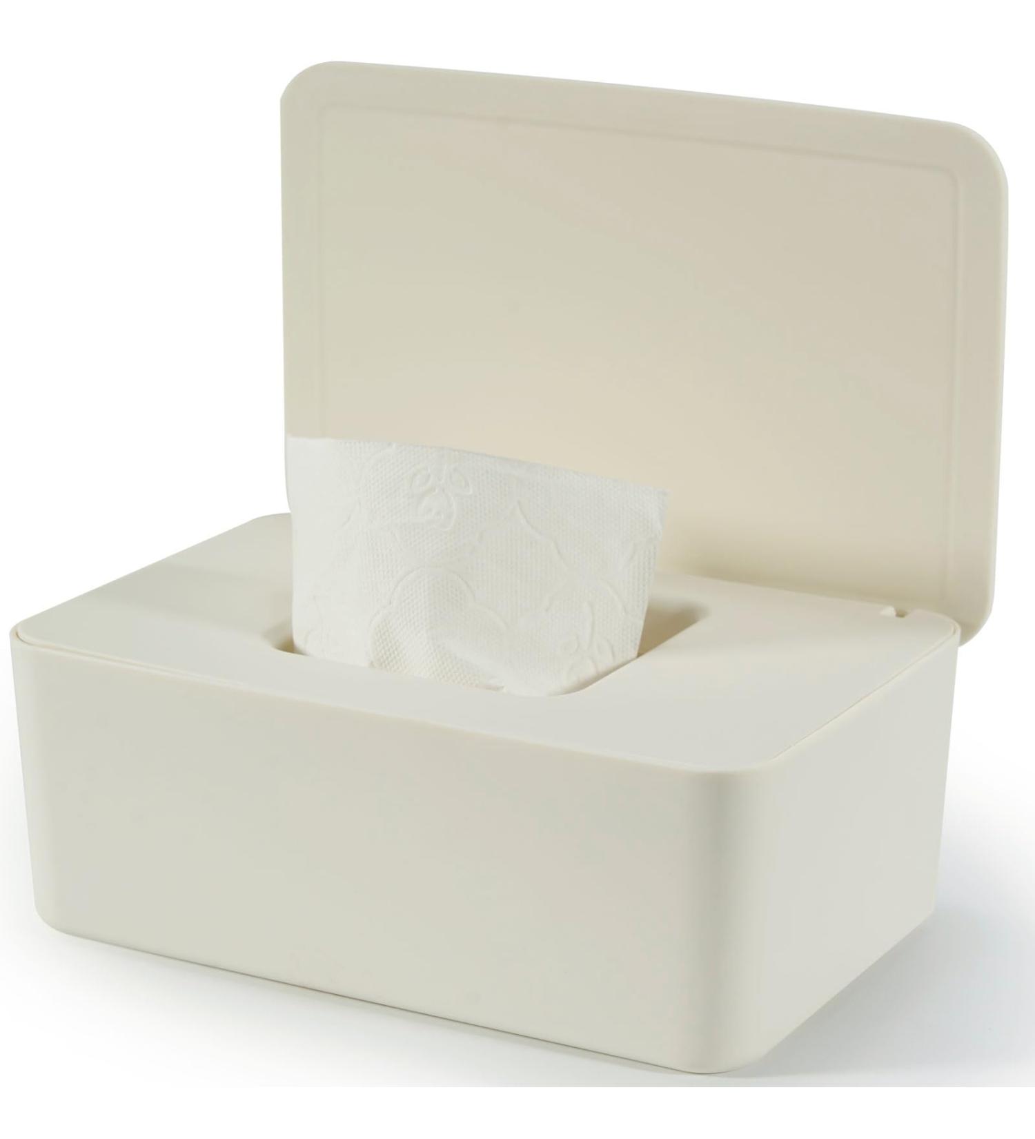 Premium Baby Wet Wipes Box | Moist Cloth Storage for Home & Office | Eco-Friendly Green Lid - Buy Online on GoSupps.com