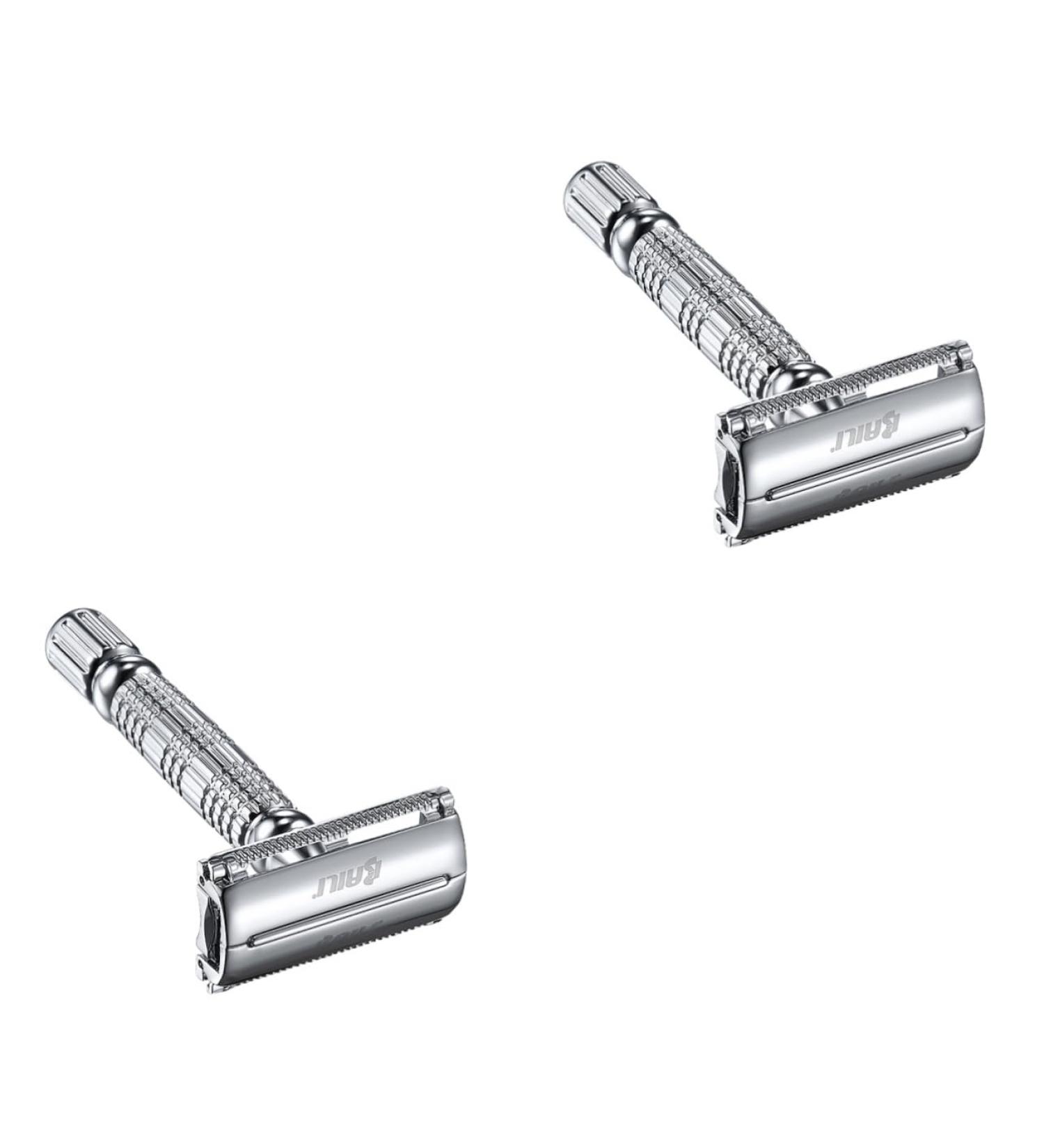 Minkissy Manual Double-Sided Razor Shaver for Men - Durable Alloy Fingertip Laceration Knife - Buy Online on GoSupps.com