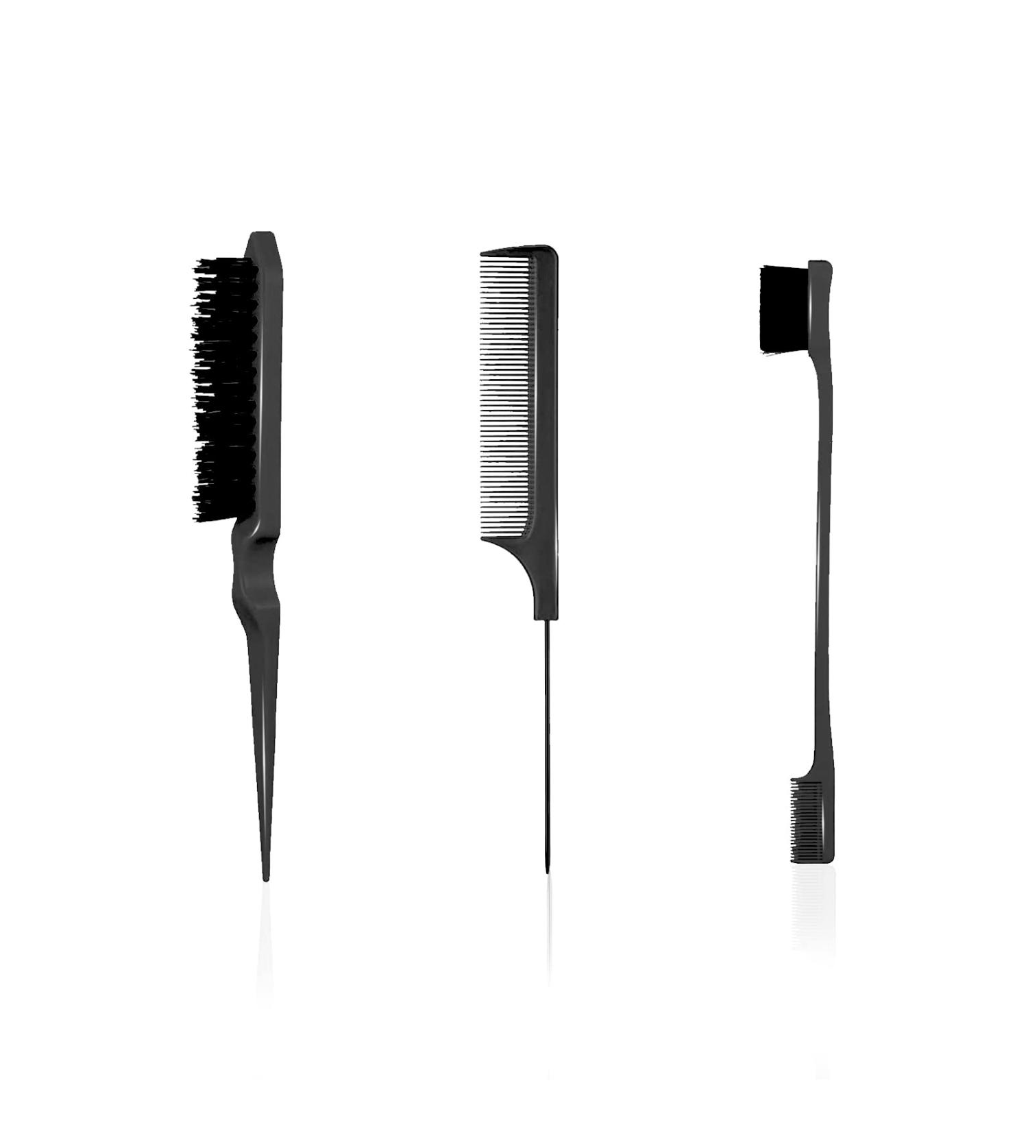 3-Piece Hair Styling Comb Set for Women, Babies, and Kids - Black - Buy Online on GoSupps.com