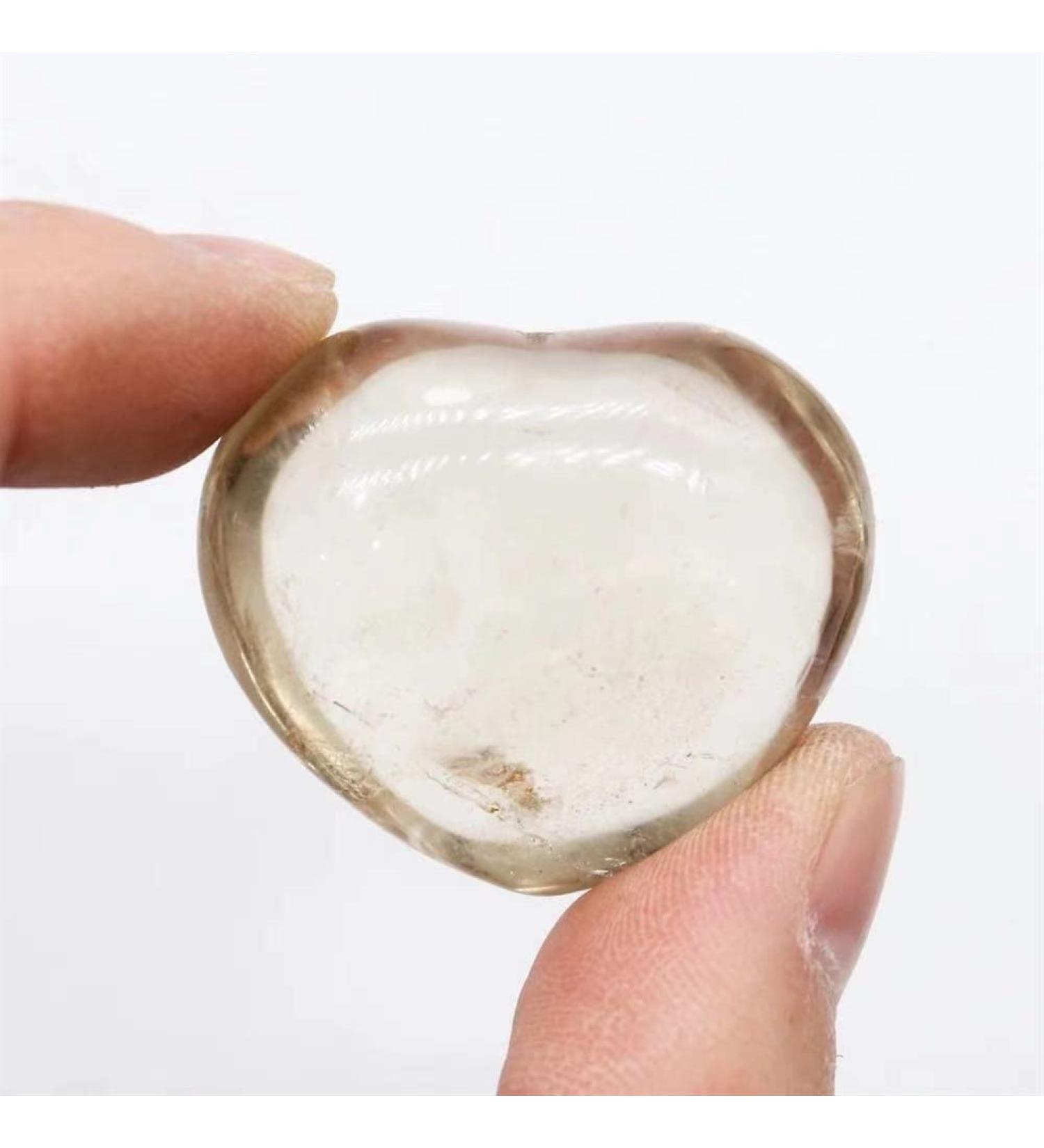 Natural Crystal Rough 1pc 40mm Natural Crystal Stones Dark Smoky Quartz Heart Beautiful Crystal - Buy Online on GoSupps.com