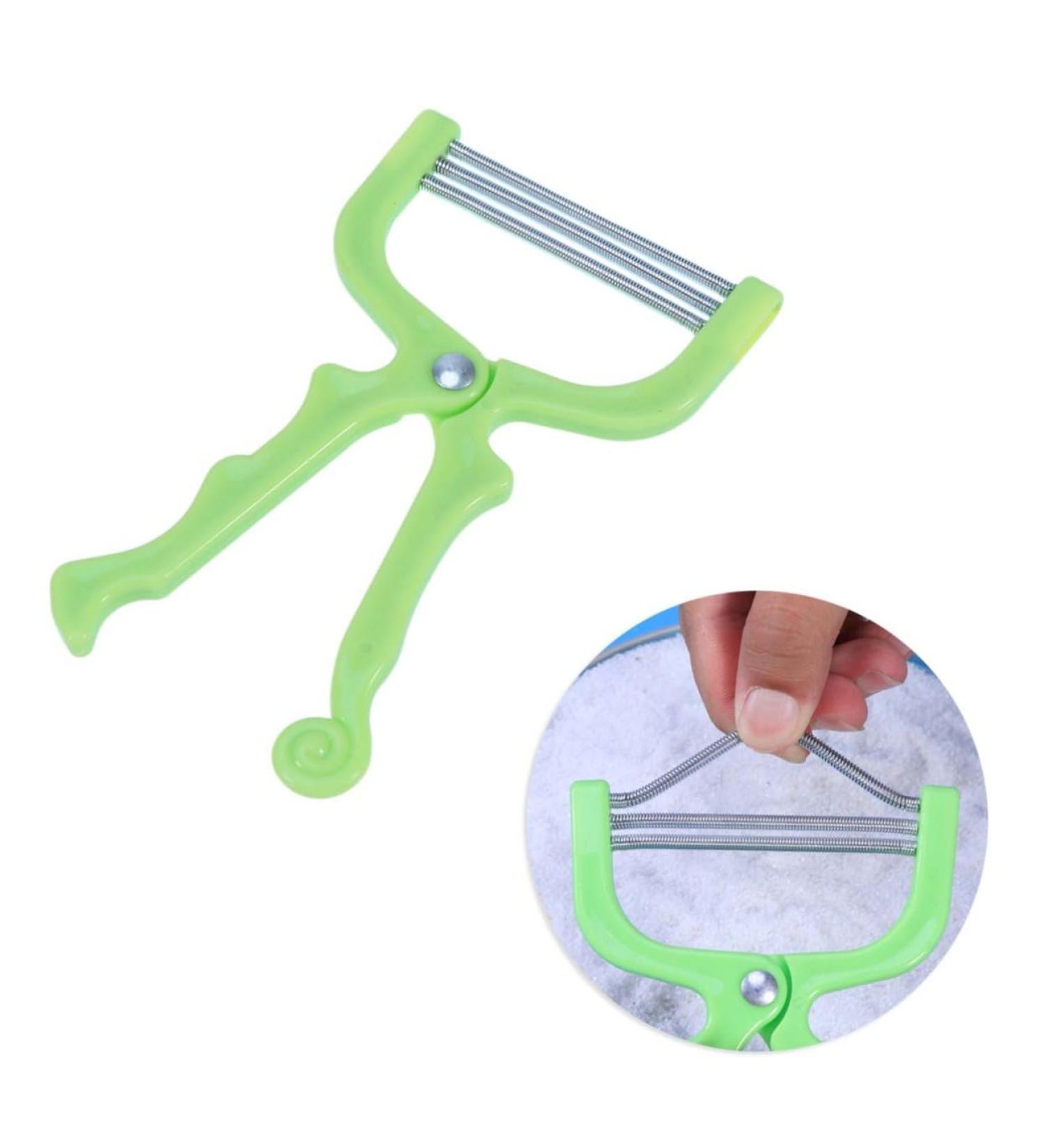 Effortless Eyebrow & Facial Hair Removal | Green Facial Hair Remover Epilator - 15.00x9.00x1.00cm | Shop Internationally! - Buy Online on GoSupps.com