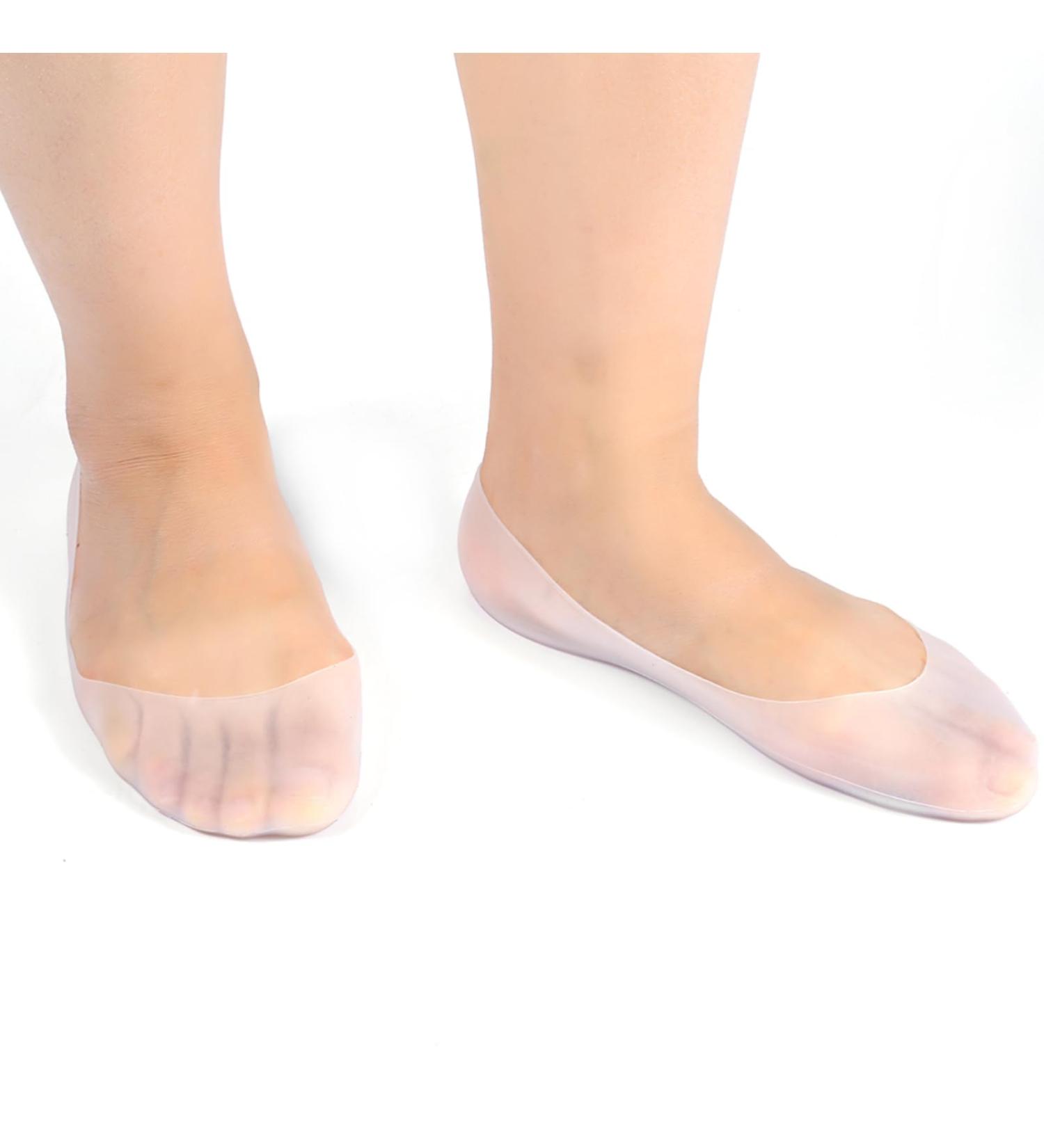 Moisturizing Silicone Socks - Full Length Care Protector for Cracked Feet - Soft Gel Spa Treatment for Corns, Calluses, Bunions, and Blisters - Size L - Buy Online on GoSupps.com