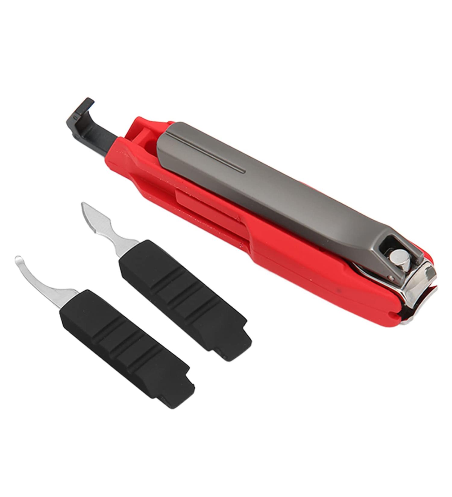 Nail Clippers Manicure Clippers Mobile Phone Support Wear Resistant for Nail Salon for Household(Red Black) - Buy Online on GoSupps.com