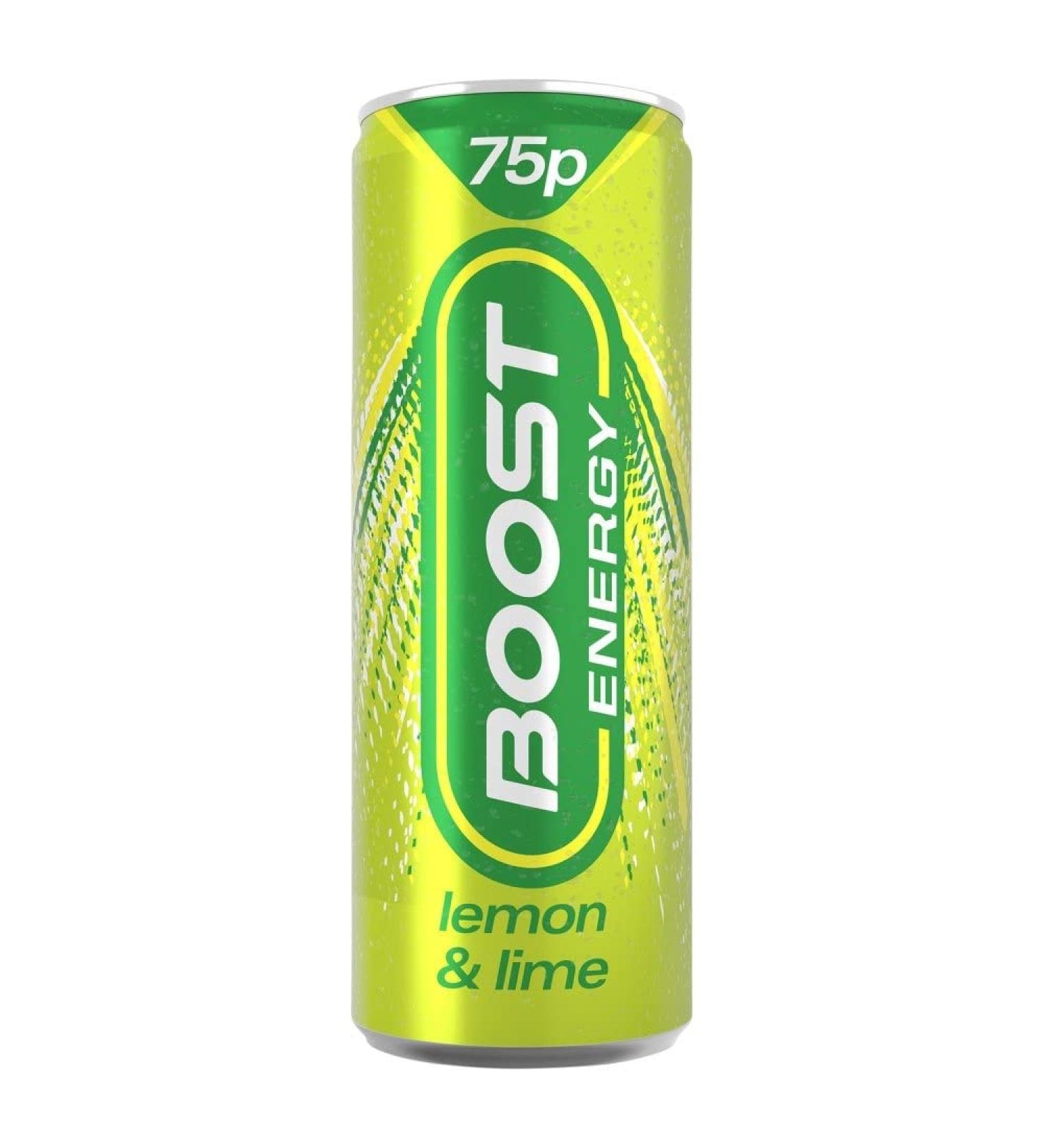 Boost Energy Drink Lemon & Lime Flavour 250ml x 24 pack