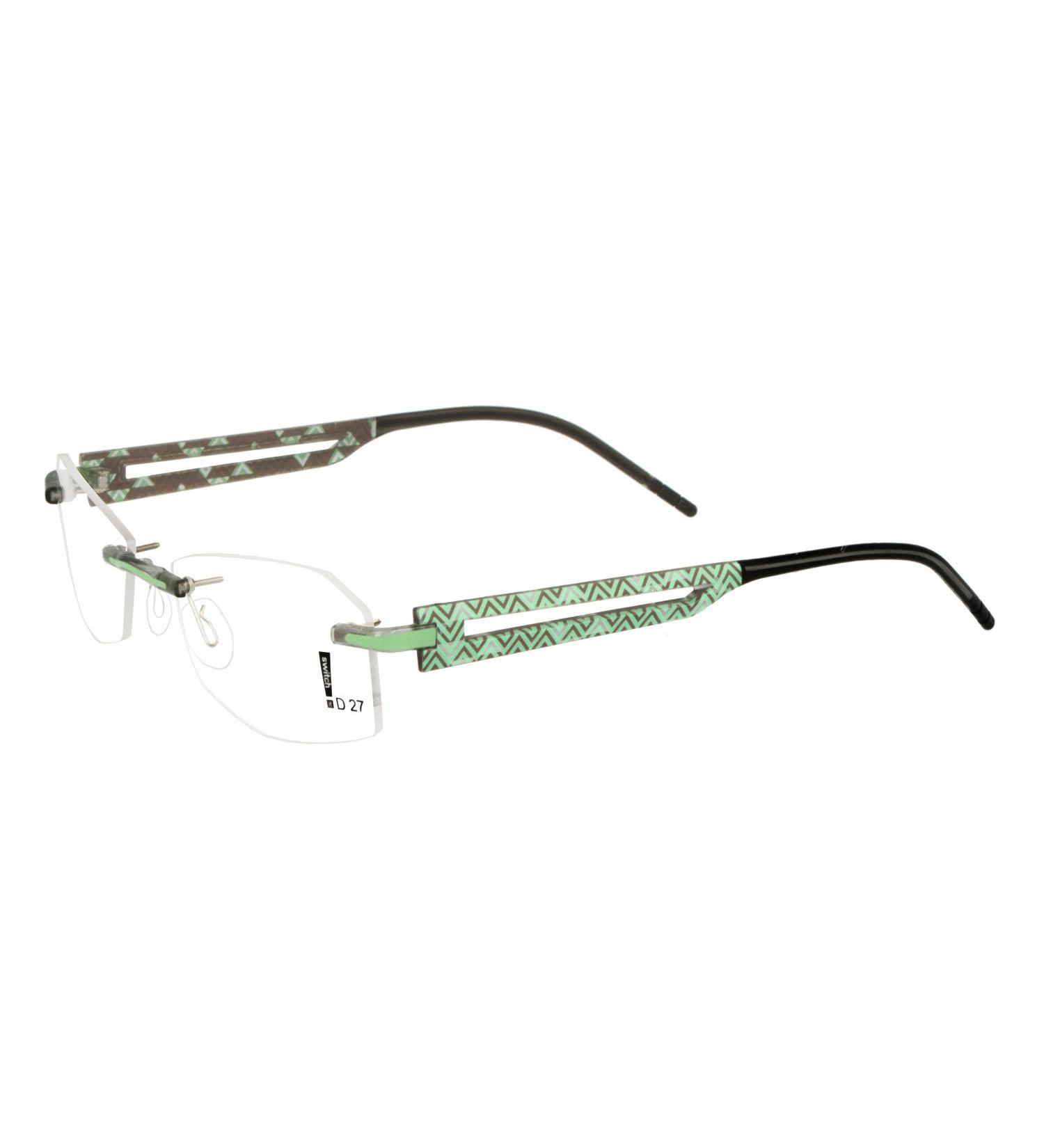 switch it set Combi 2333 interchangeable temples in petrol-grey inside grey-black