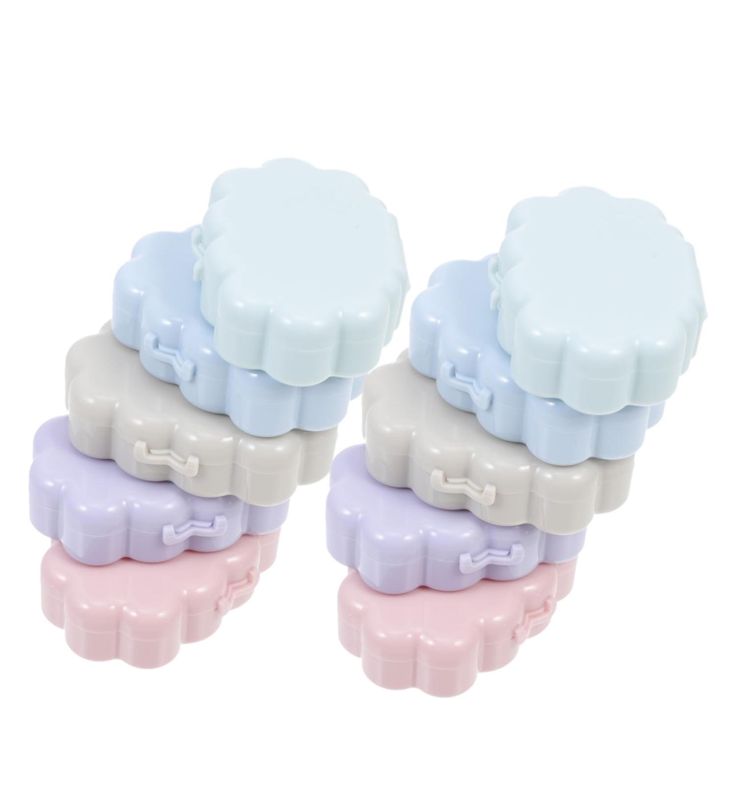Solustre 10-Pack Colored Contact Lens Case - Portable Travel Storage Box with Mirror - Sweet Design & Durable ABS Holder - Buy Online on GoSupps.com