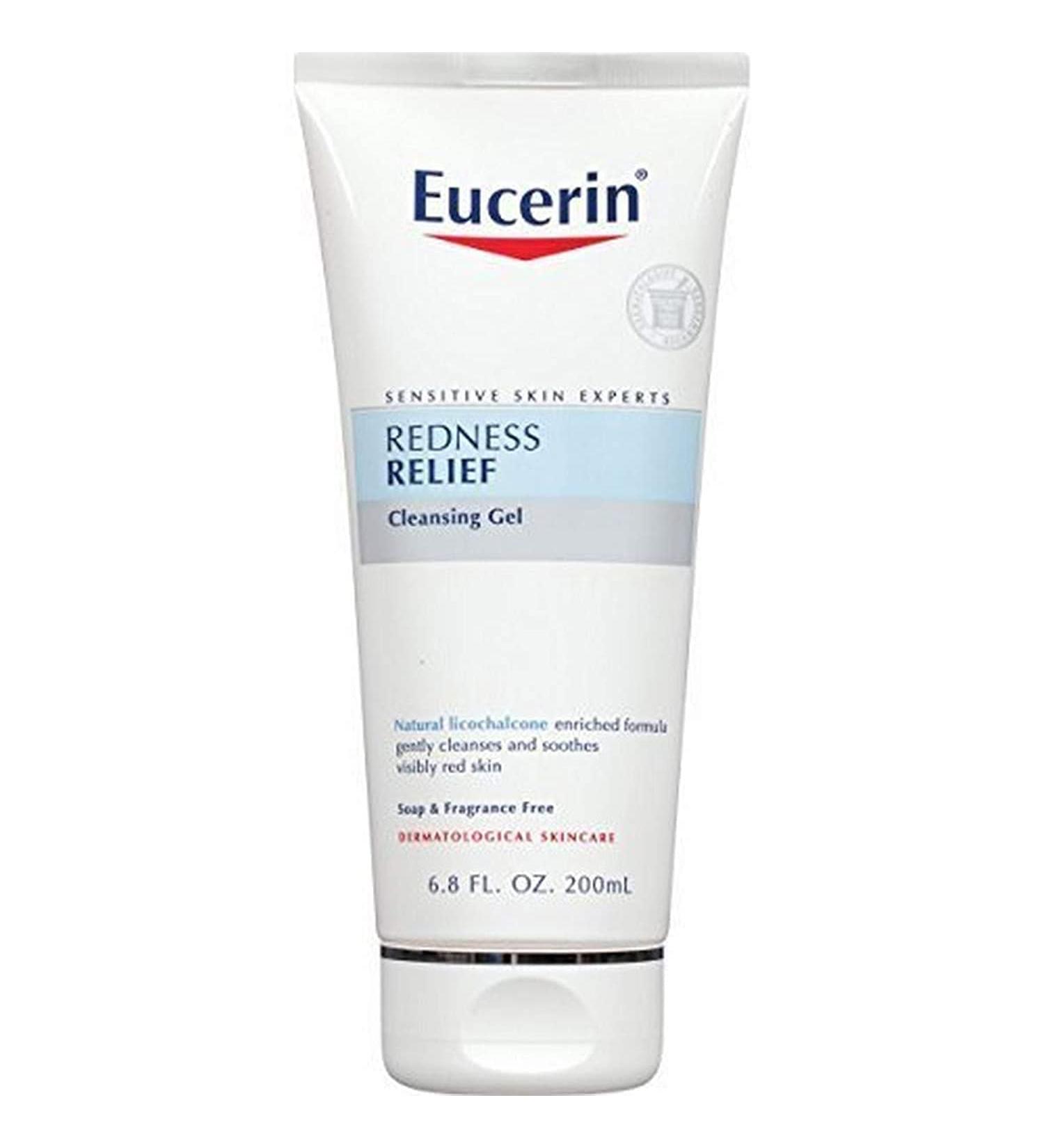 Eucerin Redness Relief Soothing Cleanser/Gel 6.8oz - Calms Sensitive Skin - Buy Online on GoSupps.com