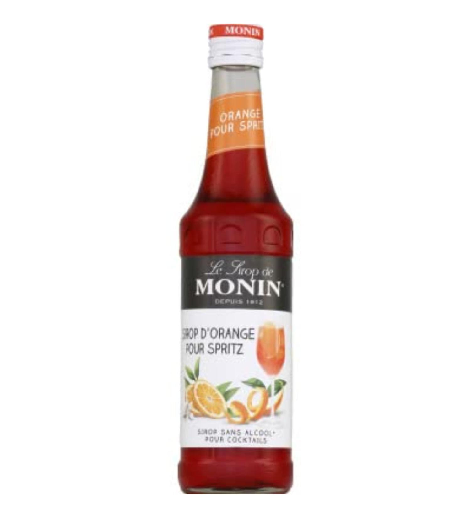 MONIN Orange syrup for spritz - The bottle of 33cl