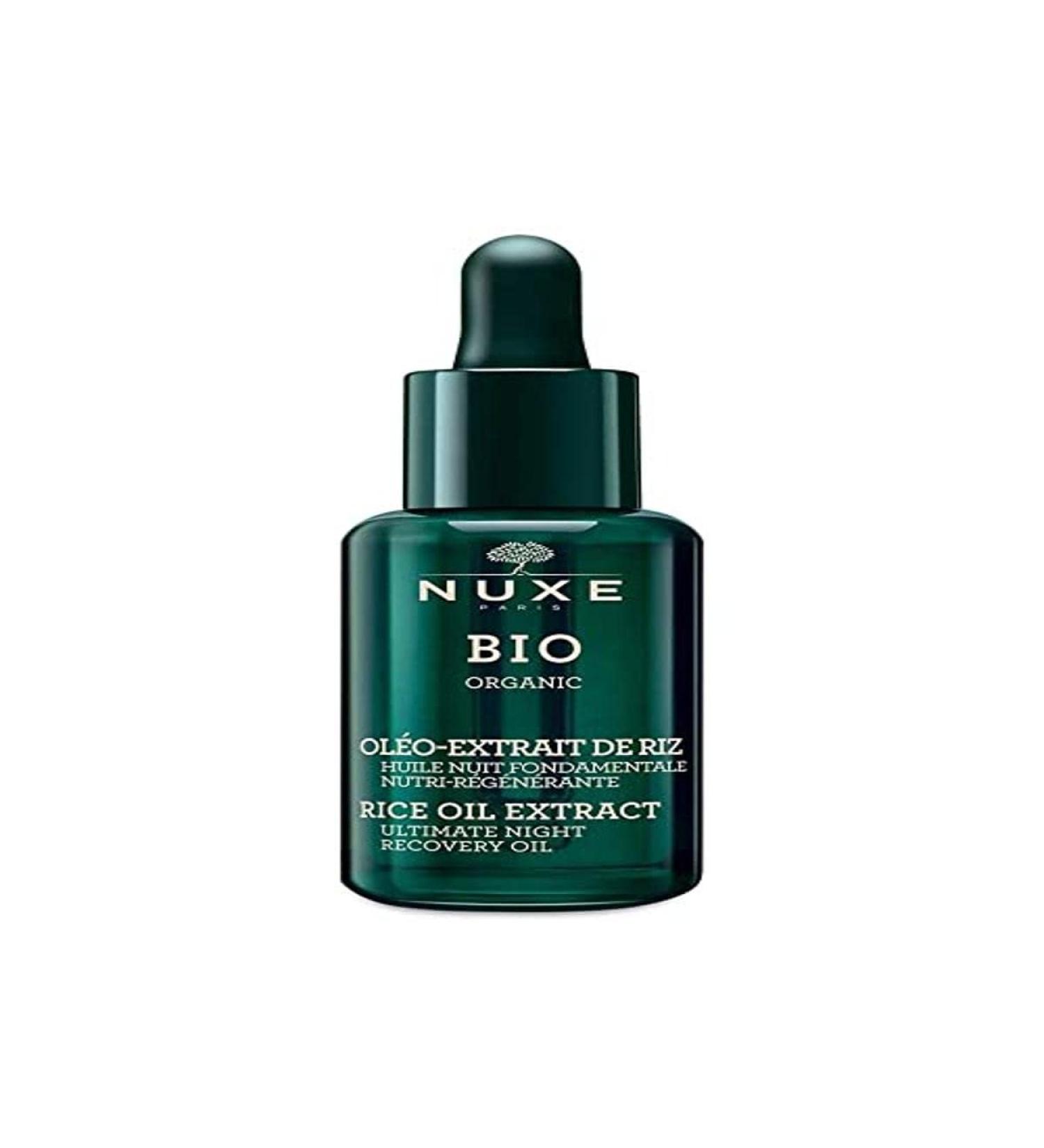 Nuxe Bio Organic Rice Oil Extract Ultimate Night Recovery Oil 30ml Black