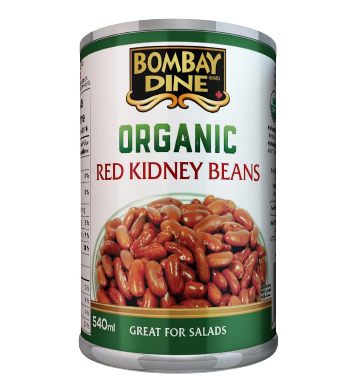 Bombay Dine Organic Red Kidney Beans (12-Pack) 12 x 540ml