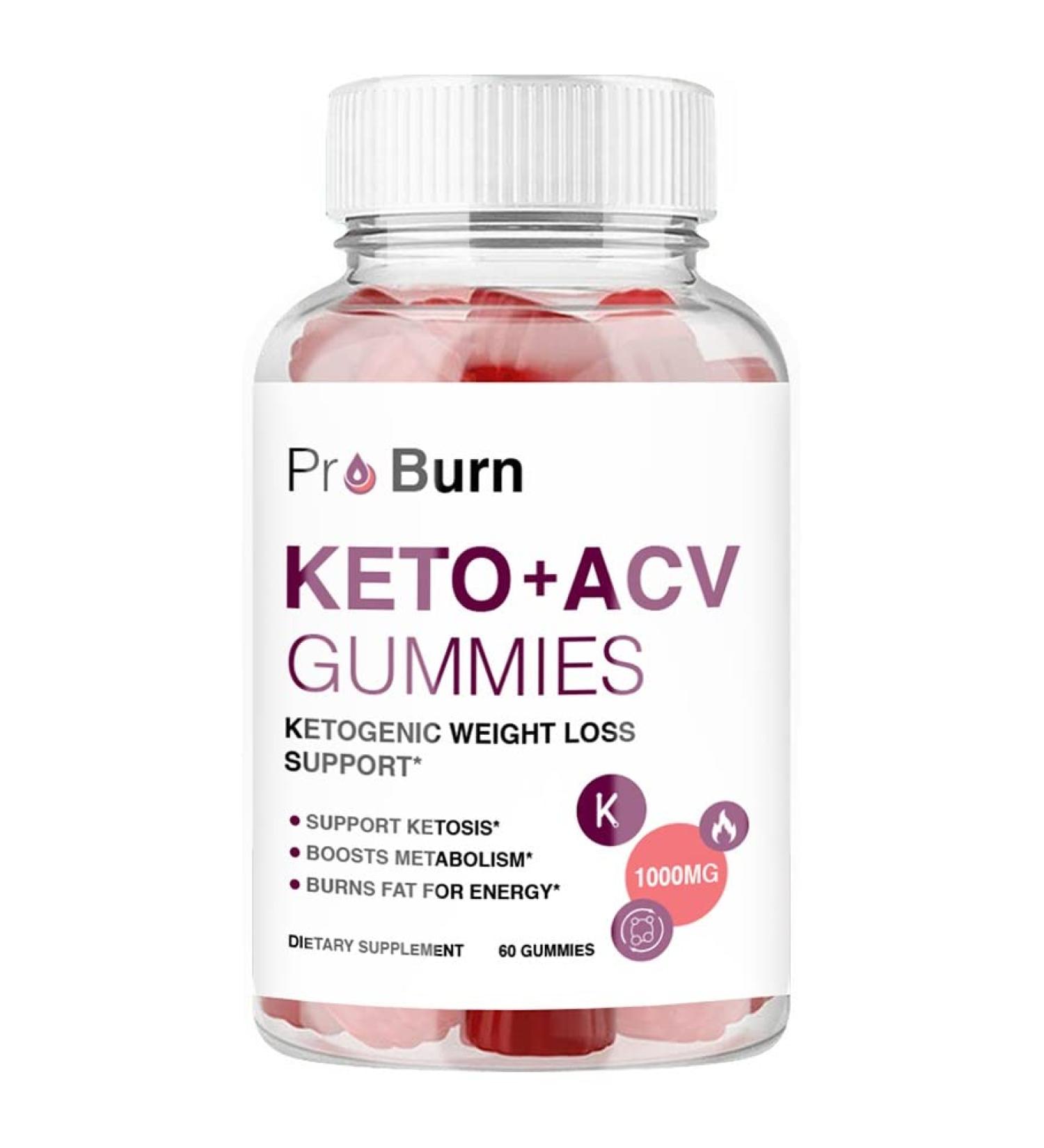 Pro Burn Keto ACV Gummies - Advanced Weight Management Formula (60 Gummies) - Buy Online on GoSupps.com