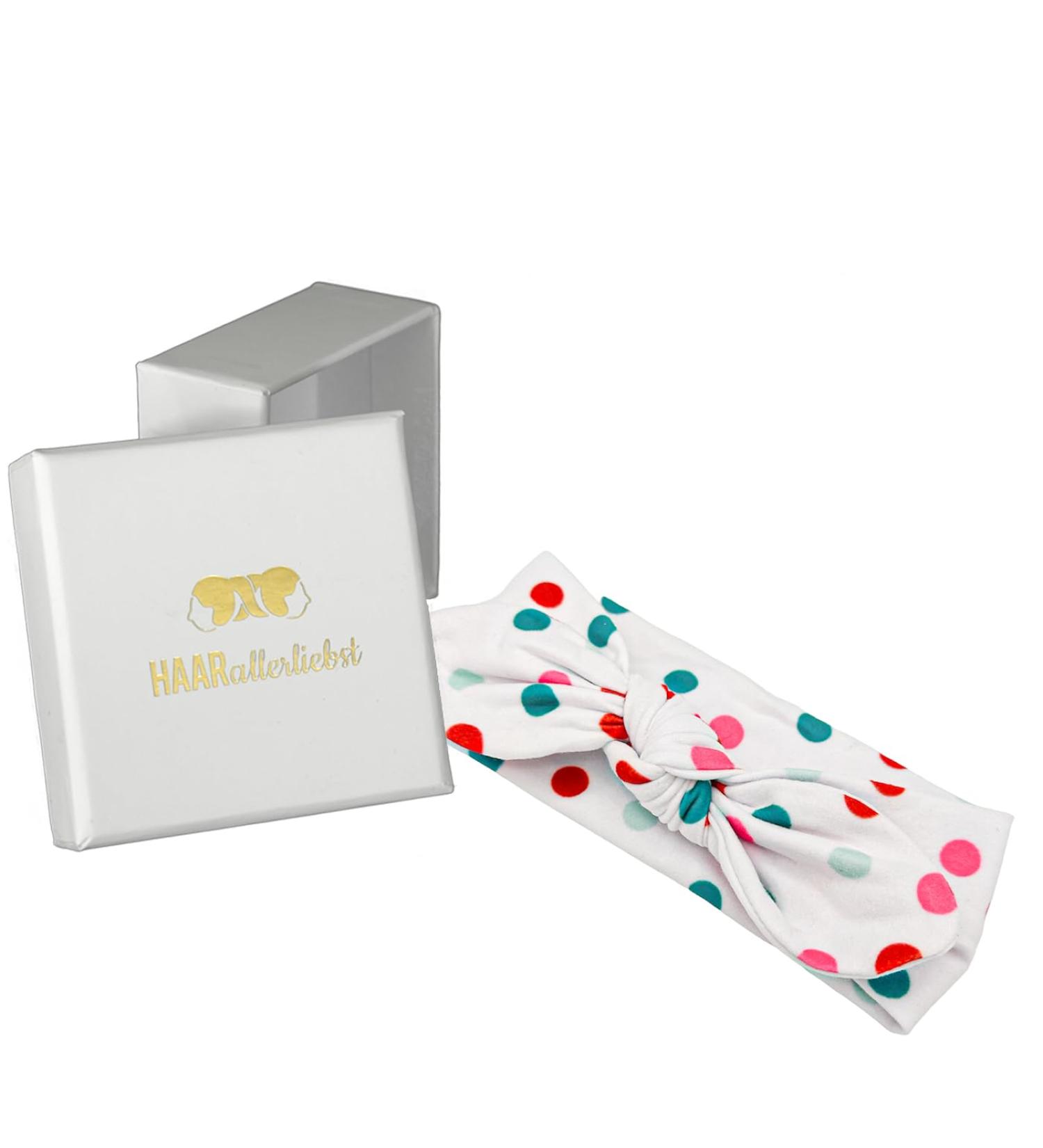 Shop Hair-Minded Confetti Hair Band - 38cm Colored Dots | Includes Pink Storage Box - International Shipping - Buy Online on GoSupps.com