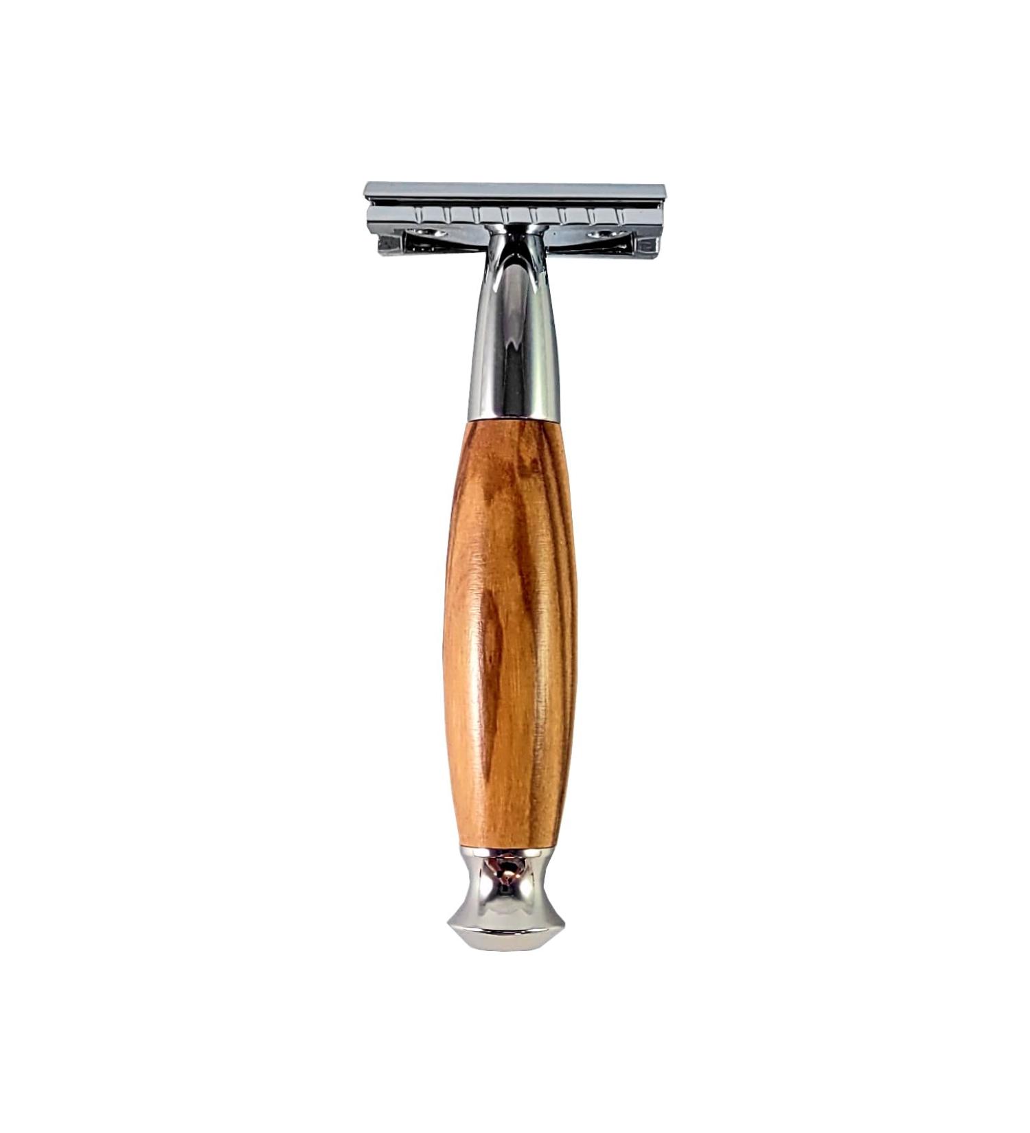 Buy Hans Baier Exclusive Safety Razor | Olive Wood | Premium Shaving | International Shipping - Buy Online on GoSupps.com