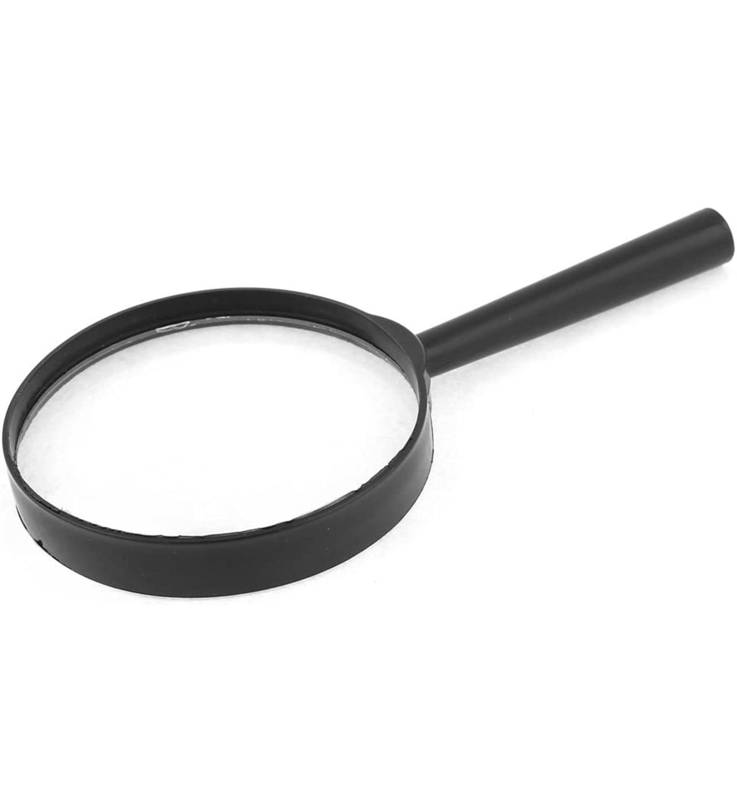 Handheld Black Plastic Frame 90mm Lens 2X Magnifier Full of Stars