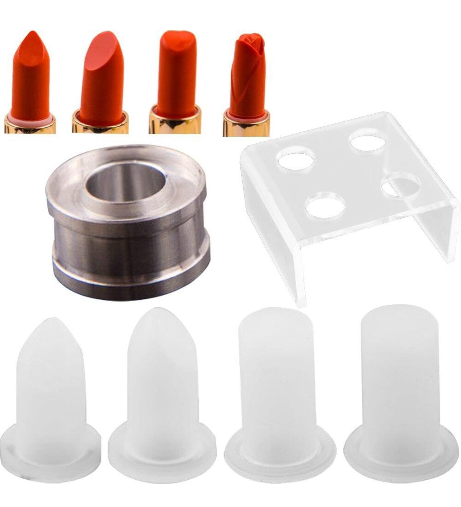 DIY Lipstick Mold Makeup Tool Kits Tube Lipstick Mold Homemade DIY Silicone Lip Balm Mold Crafts Tool Stand Balm Tube Style2 - Buy Online on GoSupps.com