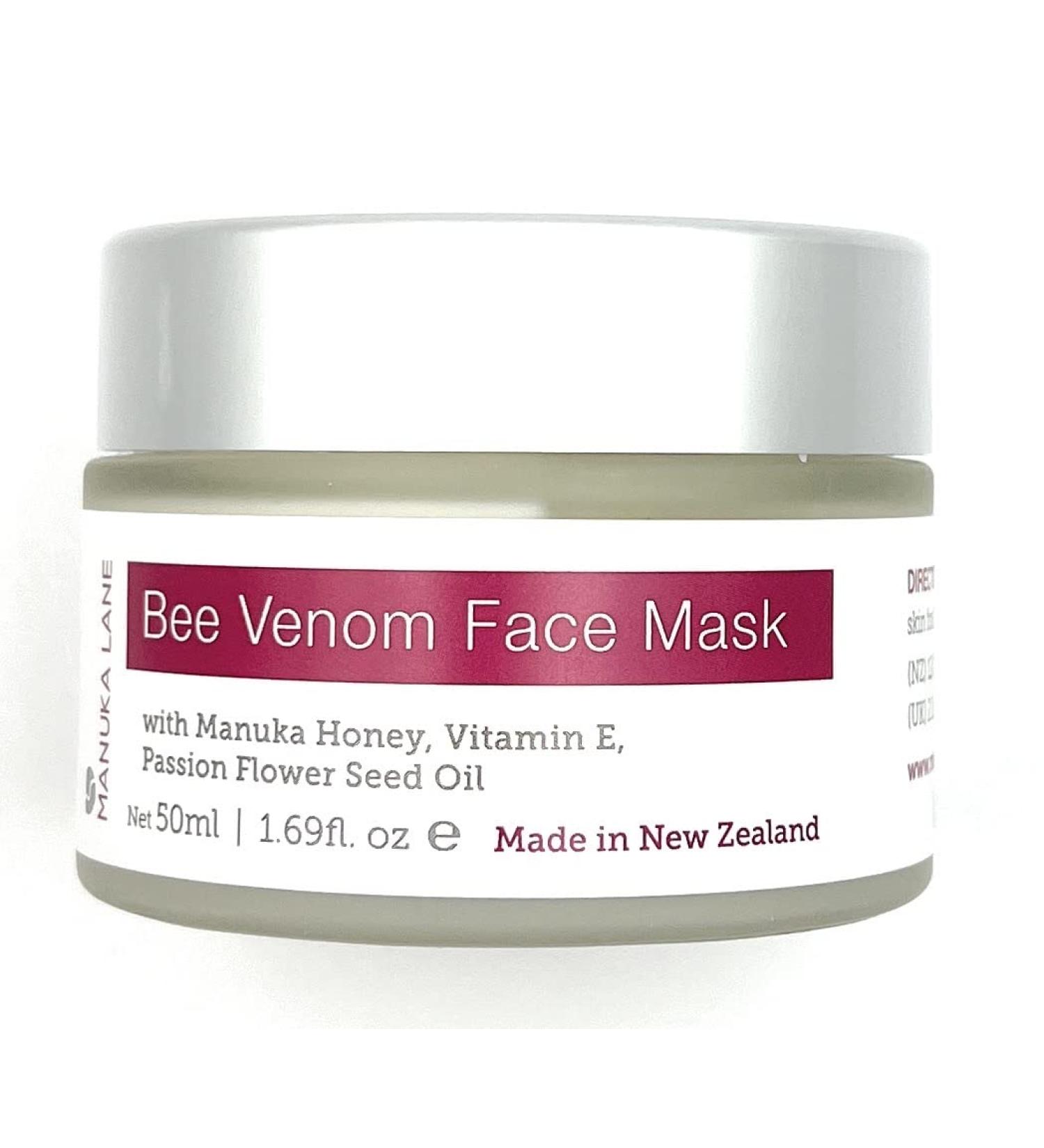 Manuka Lane Bee Venom Face Mask with Honey Vitamin E & Passion Flower Oil - 50ml | Shop Internationally - Buy Online on GoSupps.com