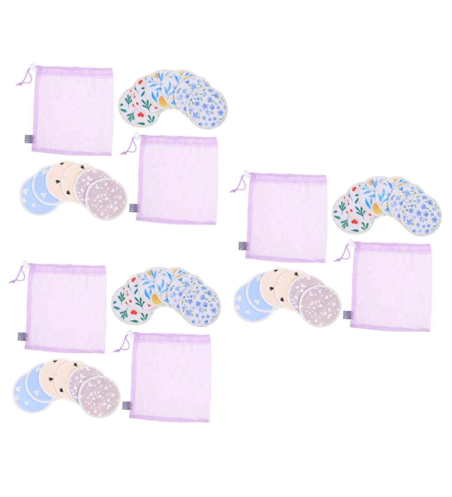 ifundom 3 Sets Reusable Breast Pads for Breastfeeding | Washable Anti-Galactorrhea Cushions - Reliable & Eco-Friendly - Buy Online on GoSupps.com