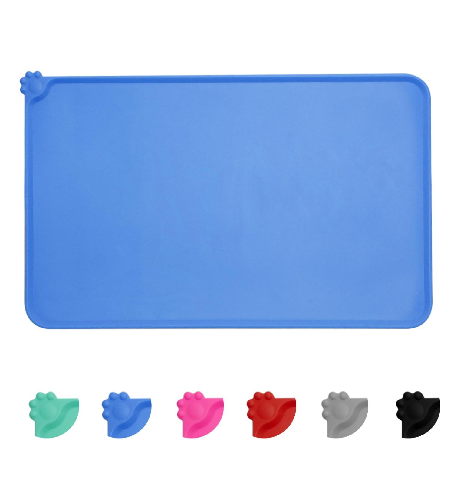 Moacc Slipproof & Waterproof Feed Mats for Dogs & Cats - Silicone Base 54x38cm - Blue - Buy Online on GoSupps.com