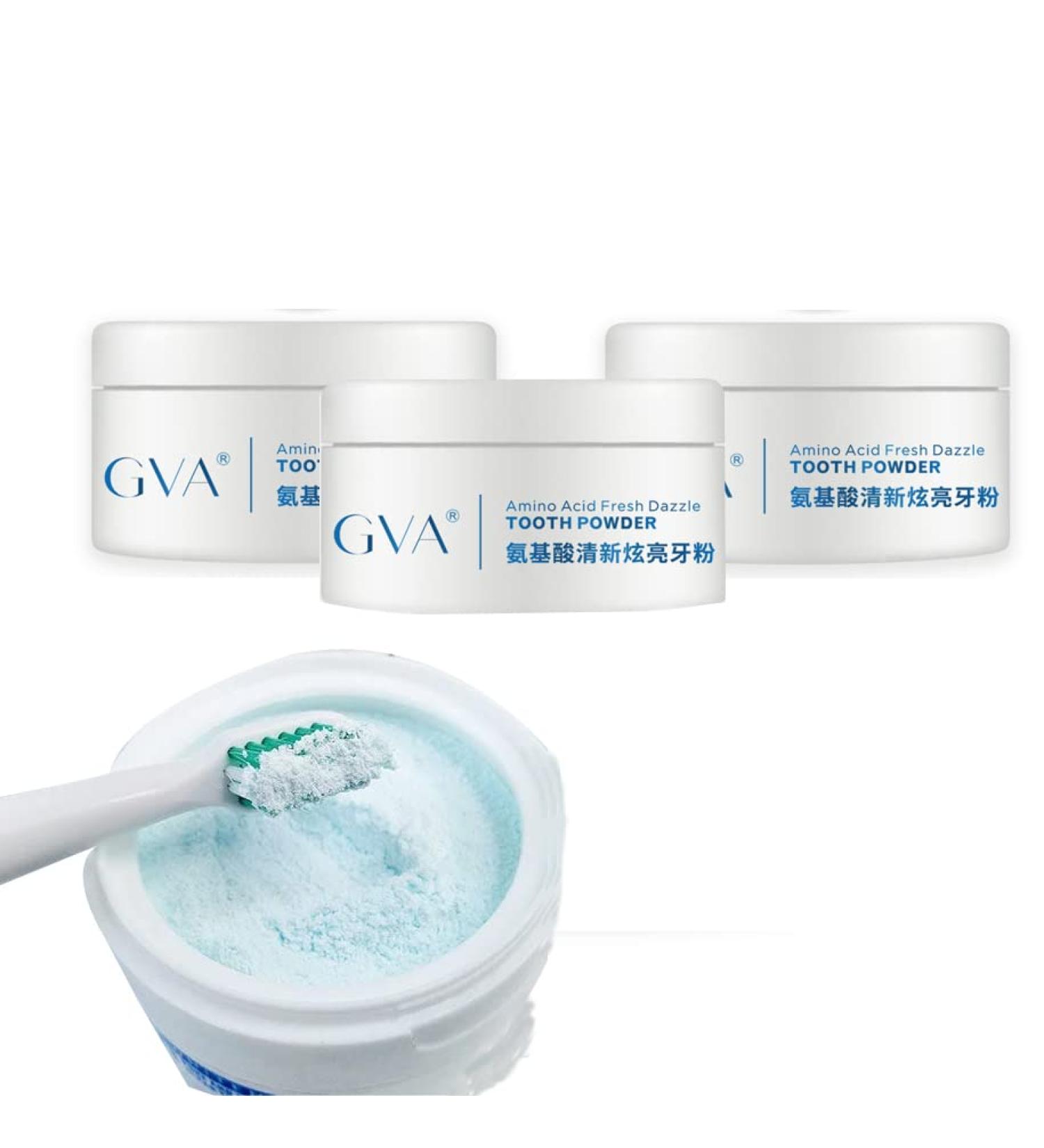 Teeth Whitening Powder for Tea, Coffee, Wine & Smoking Stain Removal - Mint Flavour (3PCS) - Buy Online on GoSupps.com