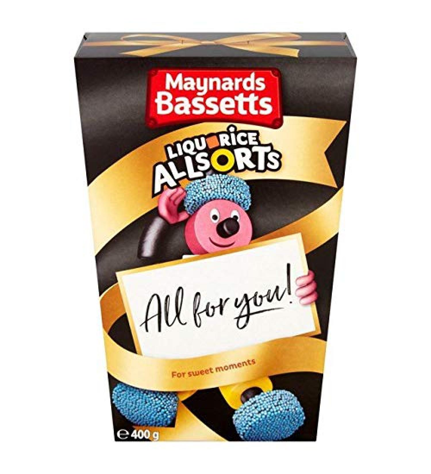 Maynards Bassetts Liquorice Allsorts Carton - 400g (0.88 lbs)