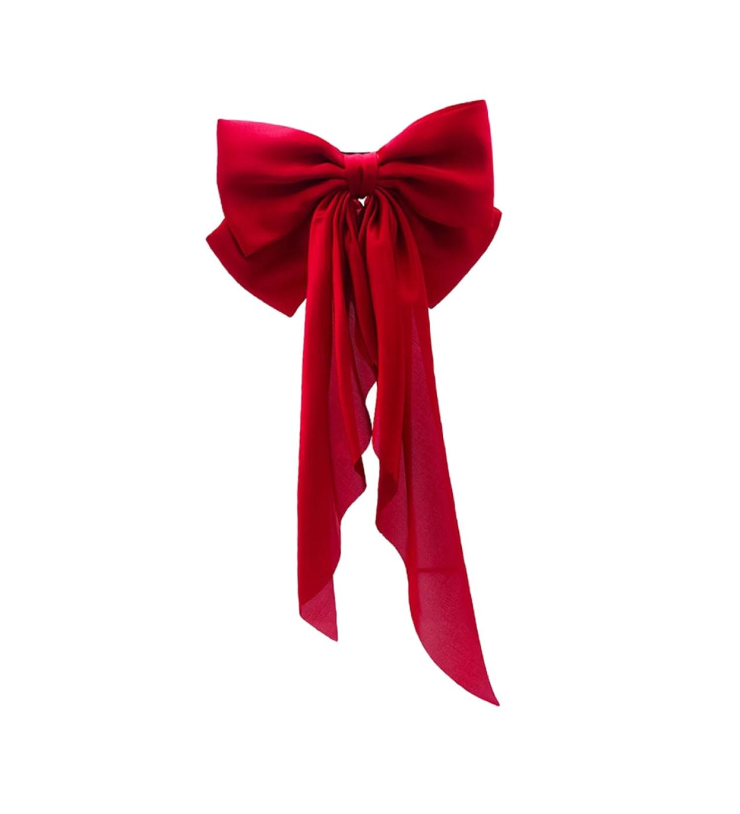 HAPINARY Hair Bow Barrette Satin Ribbon Hairpin Hair Clip Hair Pin Hair Ribbons Hair Barrettes Bows for Hair Bows for Women Accessories for Teen Girls Back of Miss Red Metal Bow Tie - Buy Online on GoSupps.com