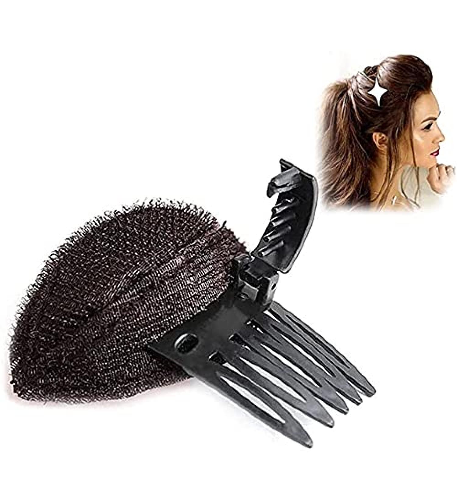 U-K 1pc Puff Hair Head Cushion Invisible Bump Up Volume Hair Base Fluffy Self Insert Hair Pad Sponge Clip Great for Women & Girls Nice and Professional - Buy Online on GoSupps.com