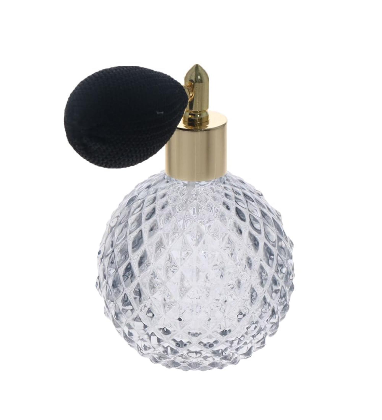 Leadigol Portable Perfume Mist Bottle Vintage Atomizer Spray Bottle 100ml Empty Refillable Perfume Refill Glass Bottle for Makeup Tool - Buy Online on GoSupps.com