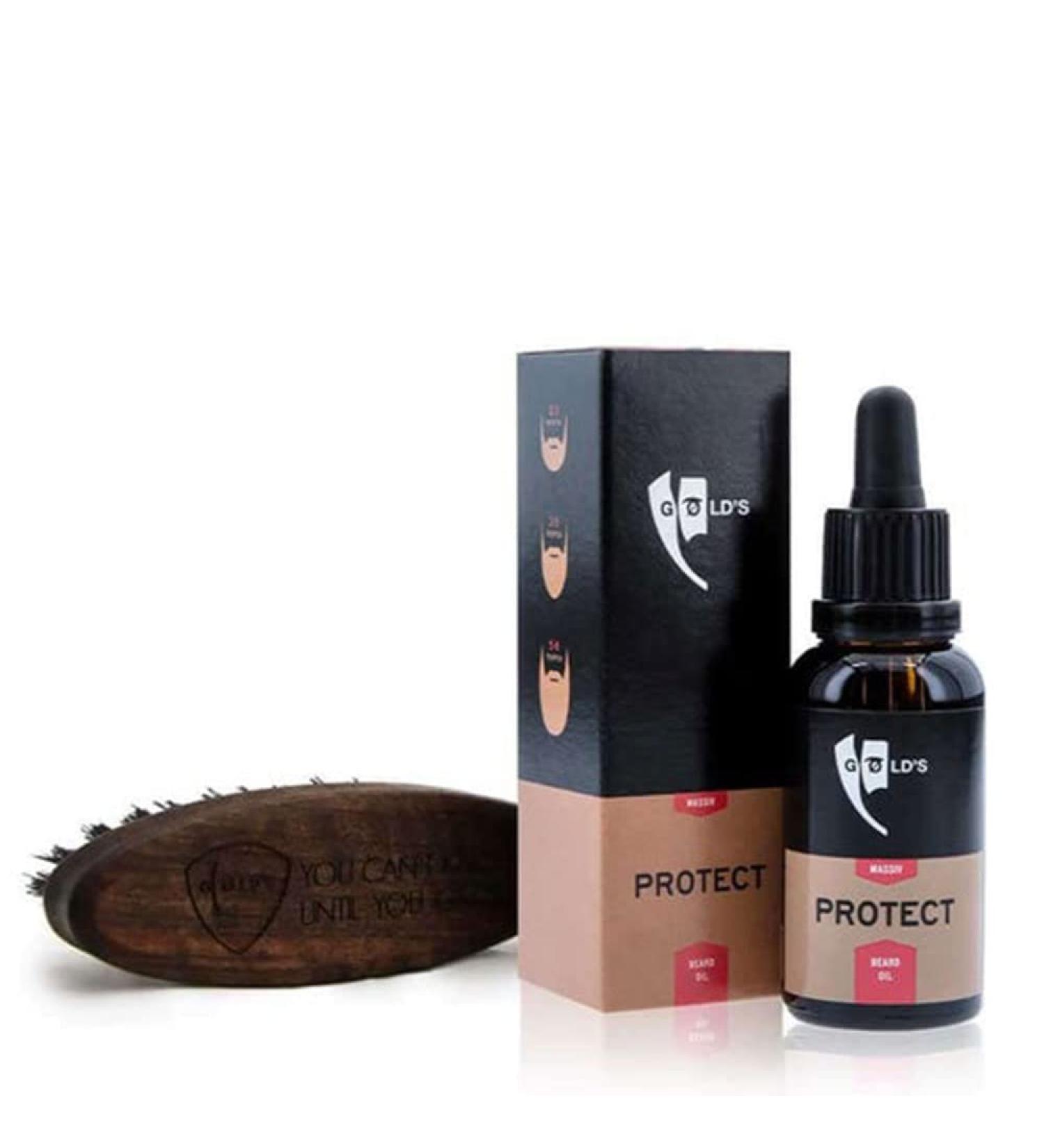 G LD's beard care set consisting of solid beard oil and beard brush made of wild boar bristles the perfect beard gift