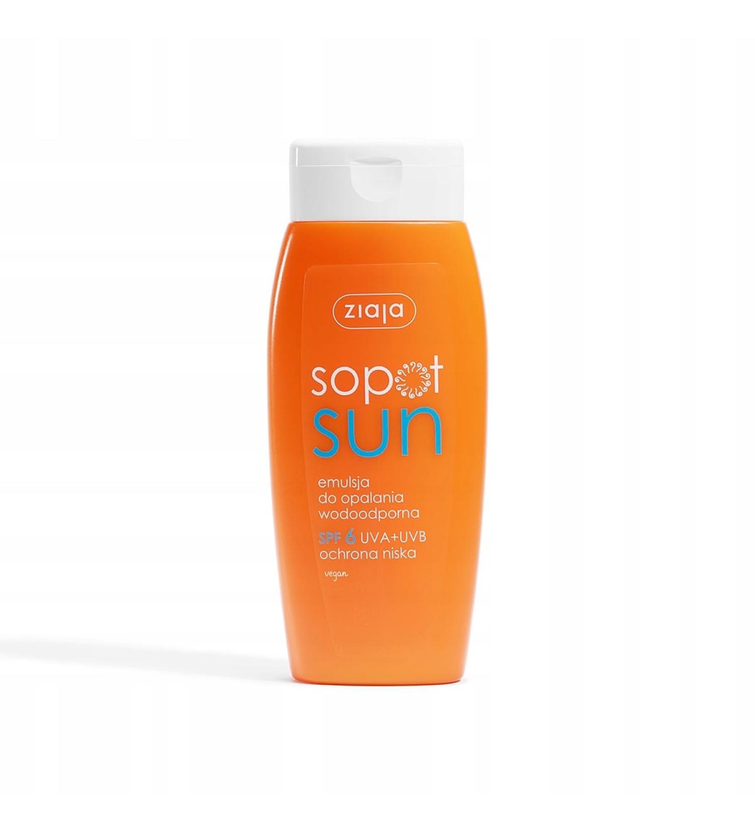 Ziaja Sopot watervaste zonnebrand lotion SPF 6 150 ml 1 piece pack of 1 SPF 6