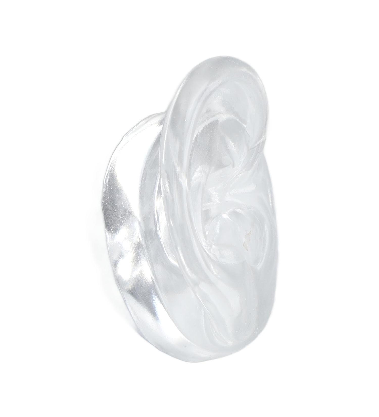 Realistic Human Right Ear Model - Soft Touch Silicone | Clear Structure & Transparent Color for Educational Lessons - International Shipping Available - Buy Online on GoSupps.com