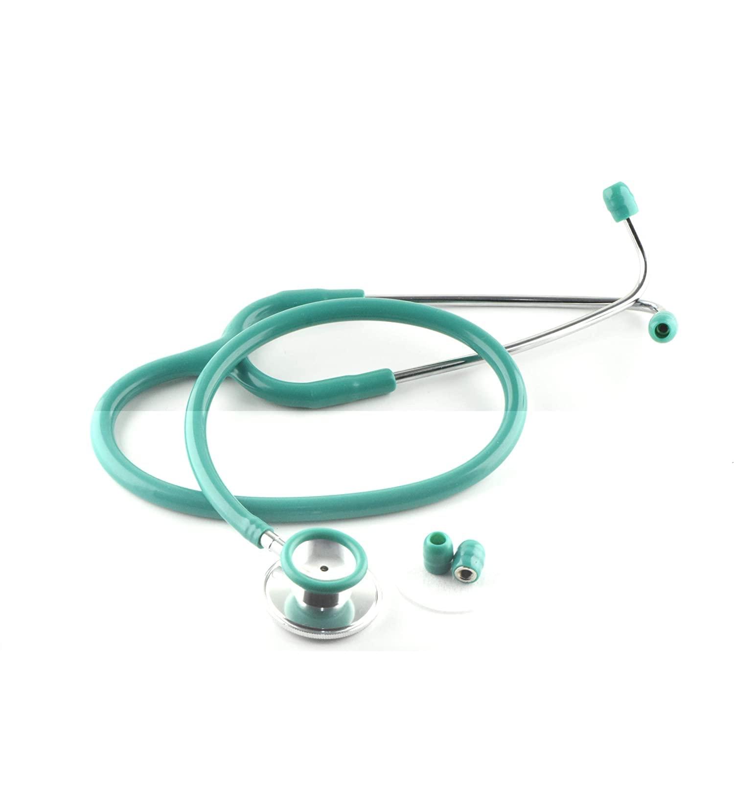 MARLAS Optimum Dual Head Stethoscope - Professional Medical Tool for EMTs Nurses Doctors Vets and Students (Green)