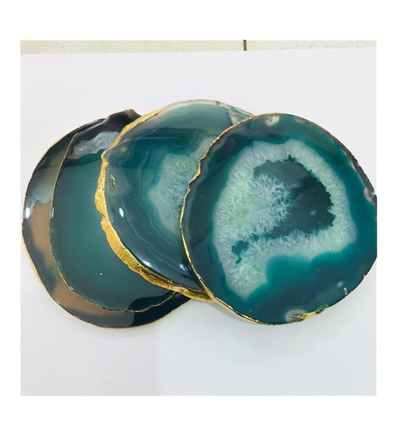 10 cm Grand Agate Green Geode Poli Cristal Quartz 1pc for Decoration Stone Generator ningxiao - Buy Online on GoSupps.com