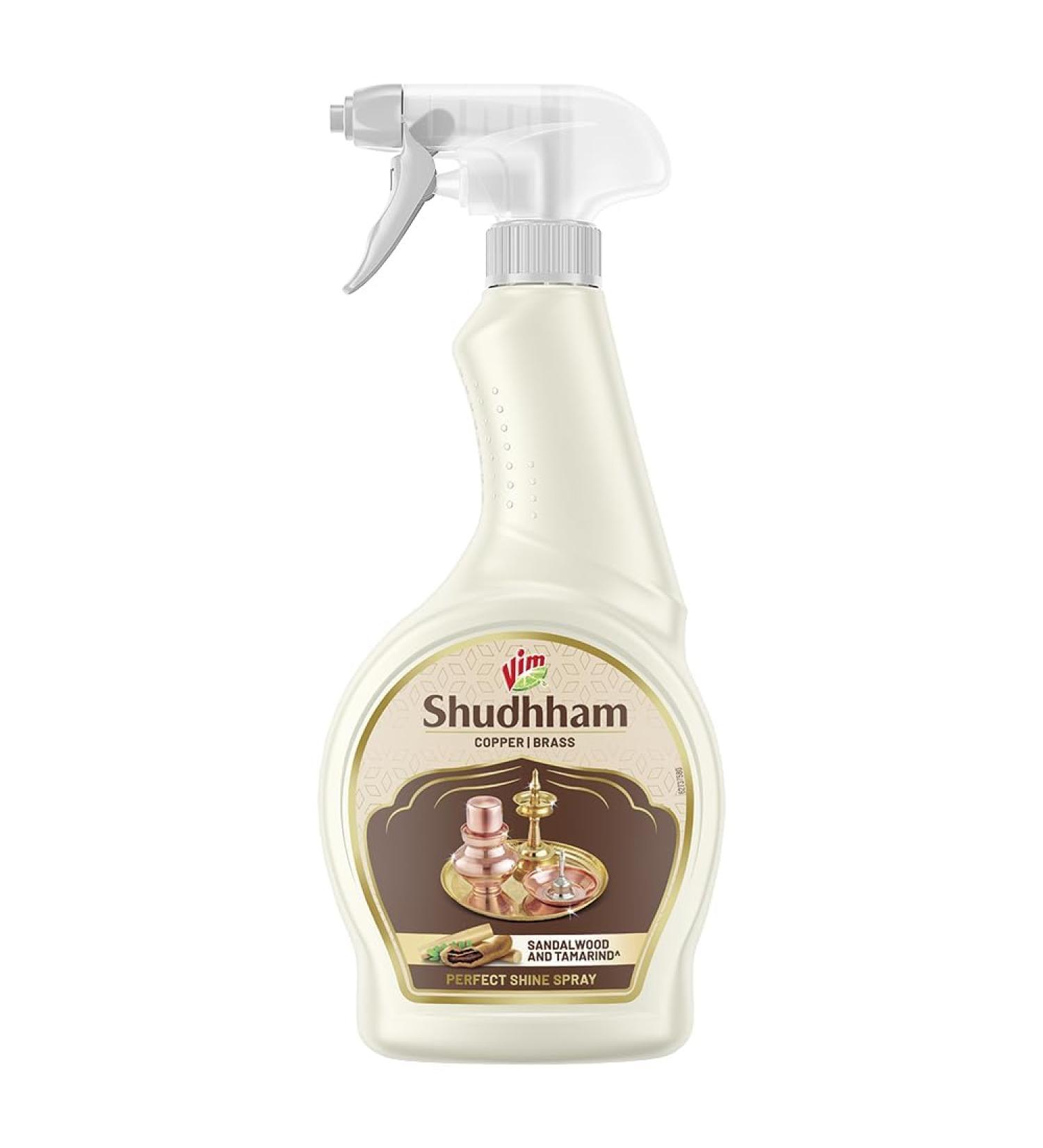 Vim.Shudhham Cleaning Spray for Copper & Brass - 450ml | Eco-Friendly & Effective International Shipping - Buy Online on GoSupps.com