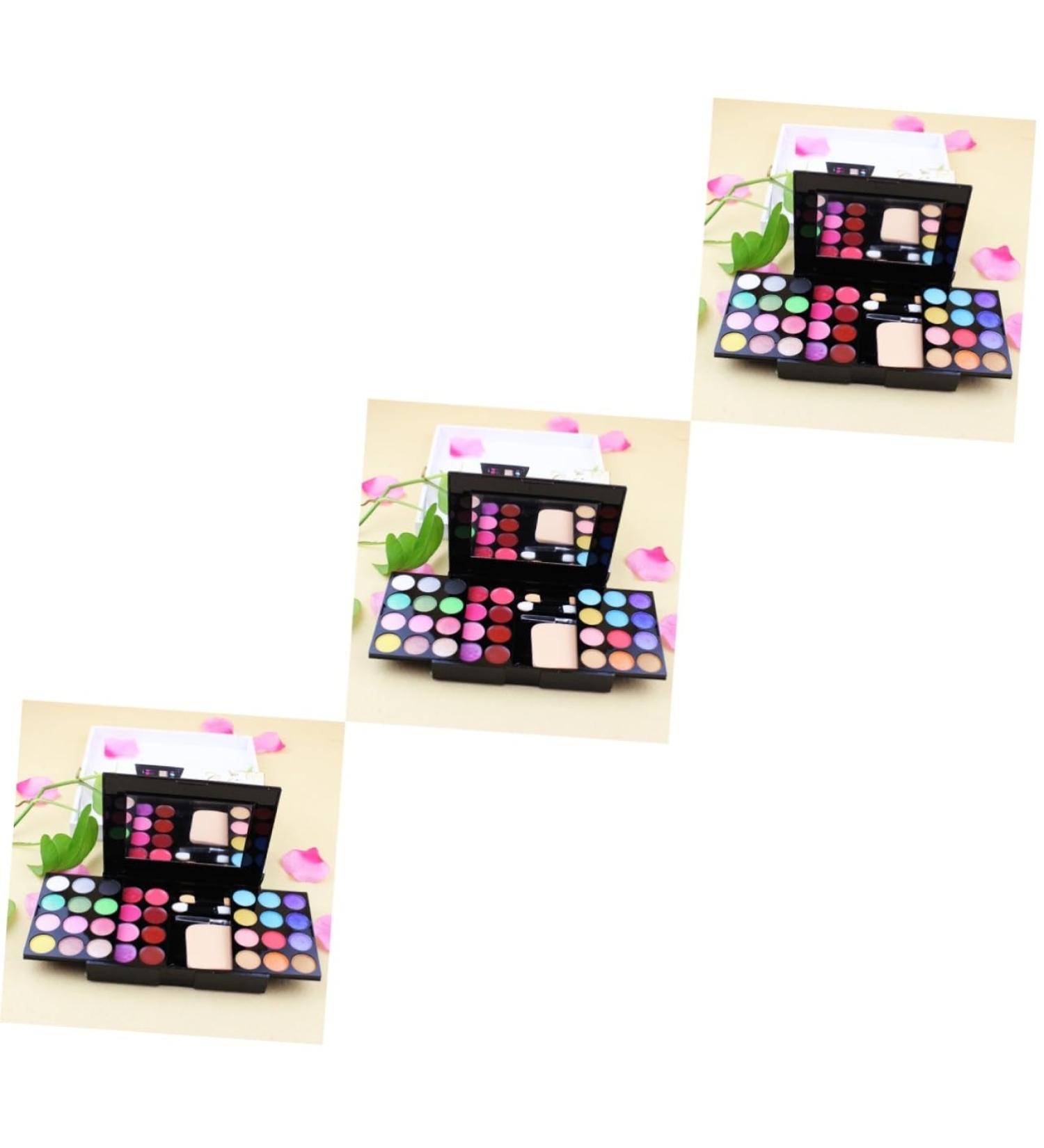 FOMIYES 3pcs 24 4 Pressed Eyeshadow Gloss Powder Blusher Liner Makeup Blush Lip mediumx3pcs As Shownx3pcs - Buy Online on GoSupps.com