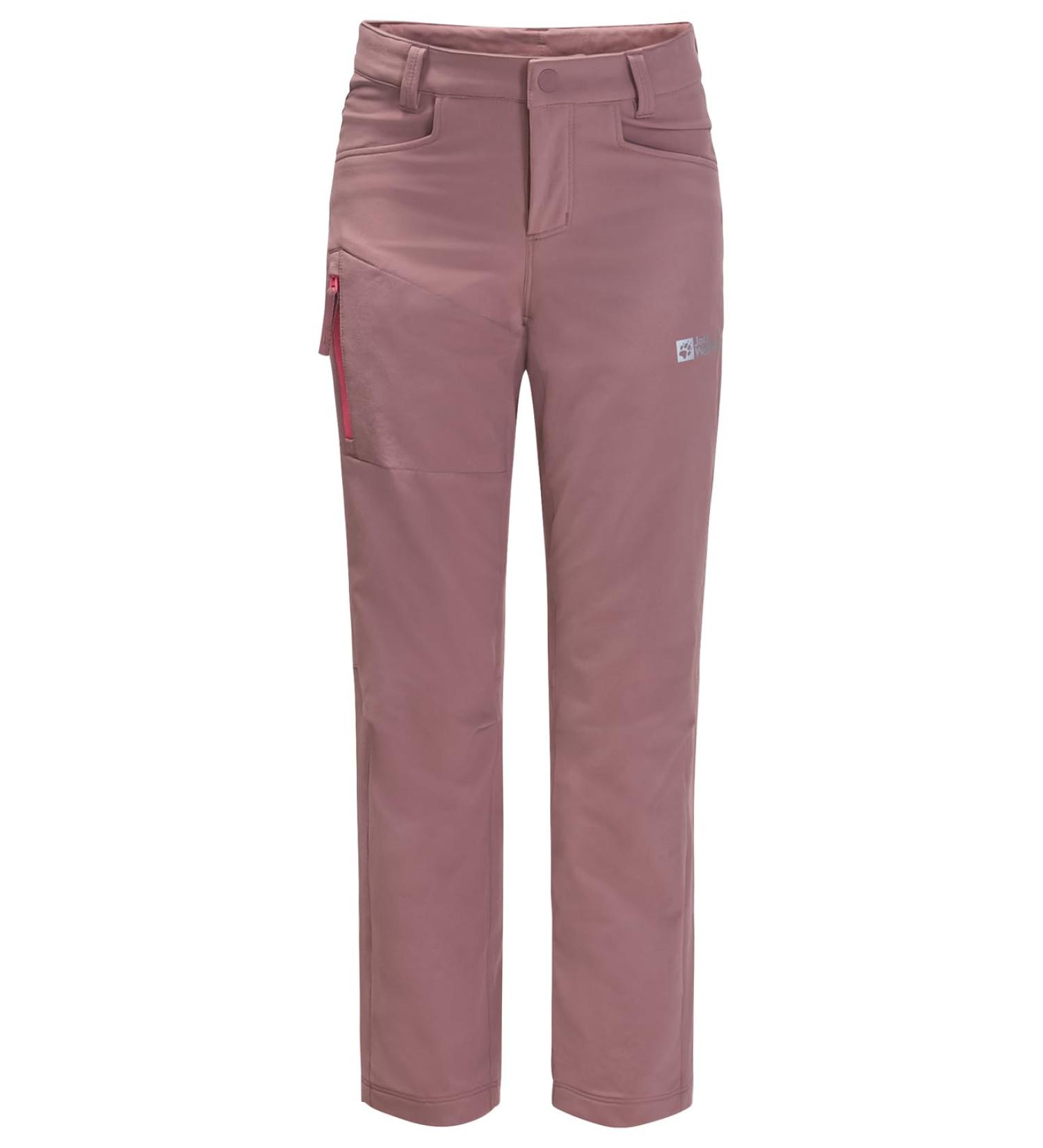 Jack Wolfskin Girls' Outdoor Trousers Activate Pants K 164 - Ash Mauve | Best for Adventure & Comfort - Buy Online on GoSupps.com