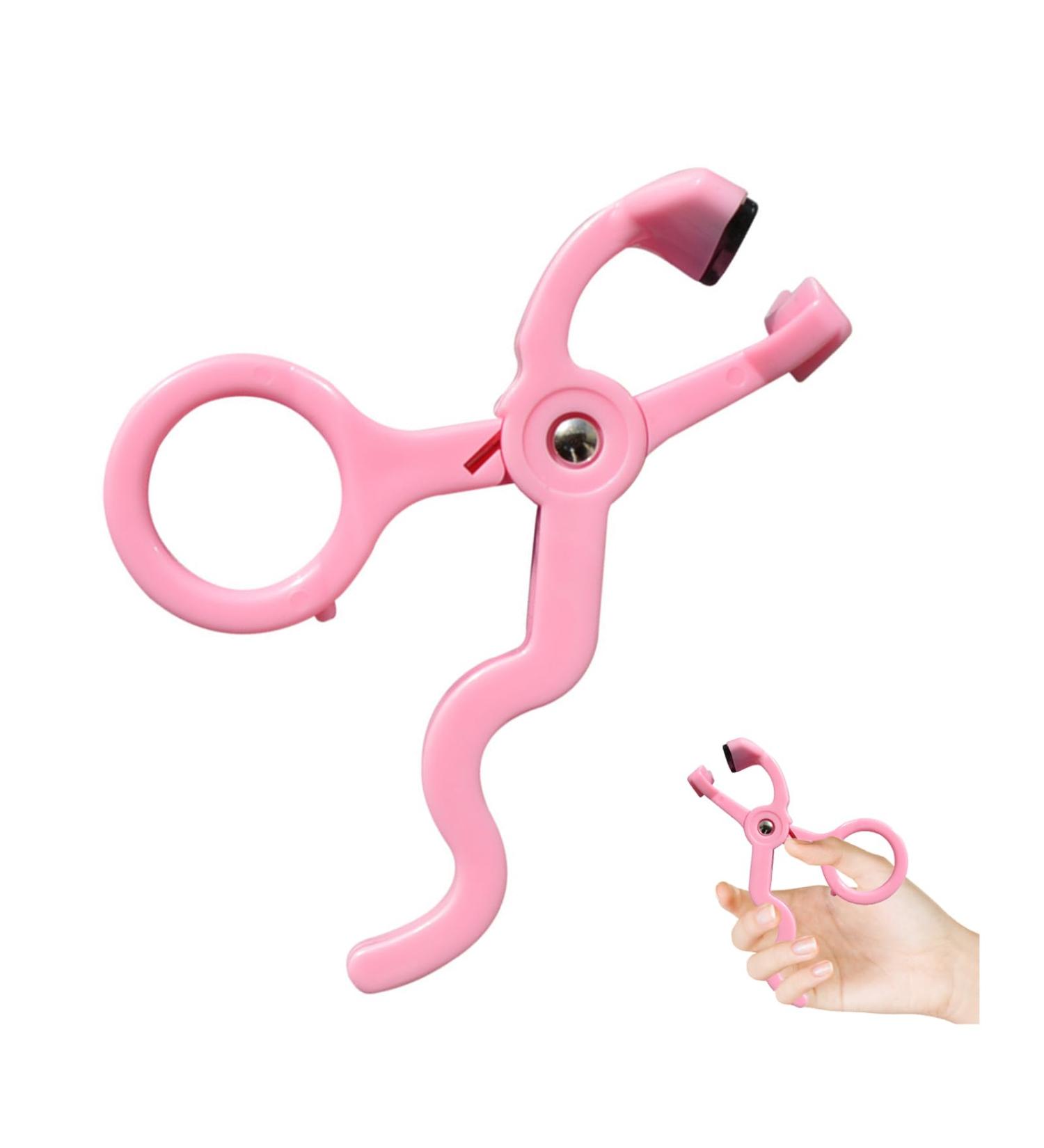 Mini Eyelash Curler with Silicone Pads - Small Precision Lash Curlers for False Lashes | Easy & Gentle Eye Makeup Tool in Pink - Buy Online on GoSupps.com
