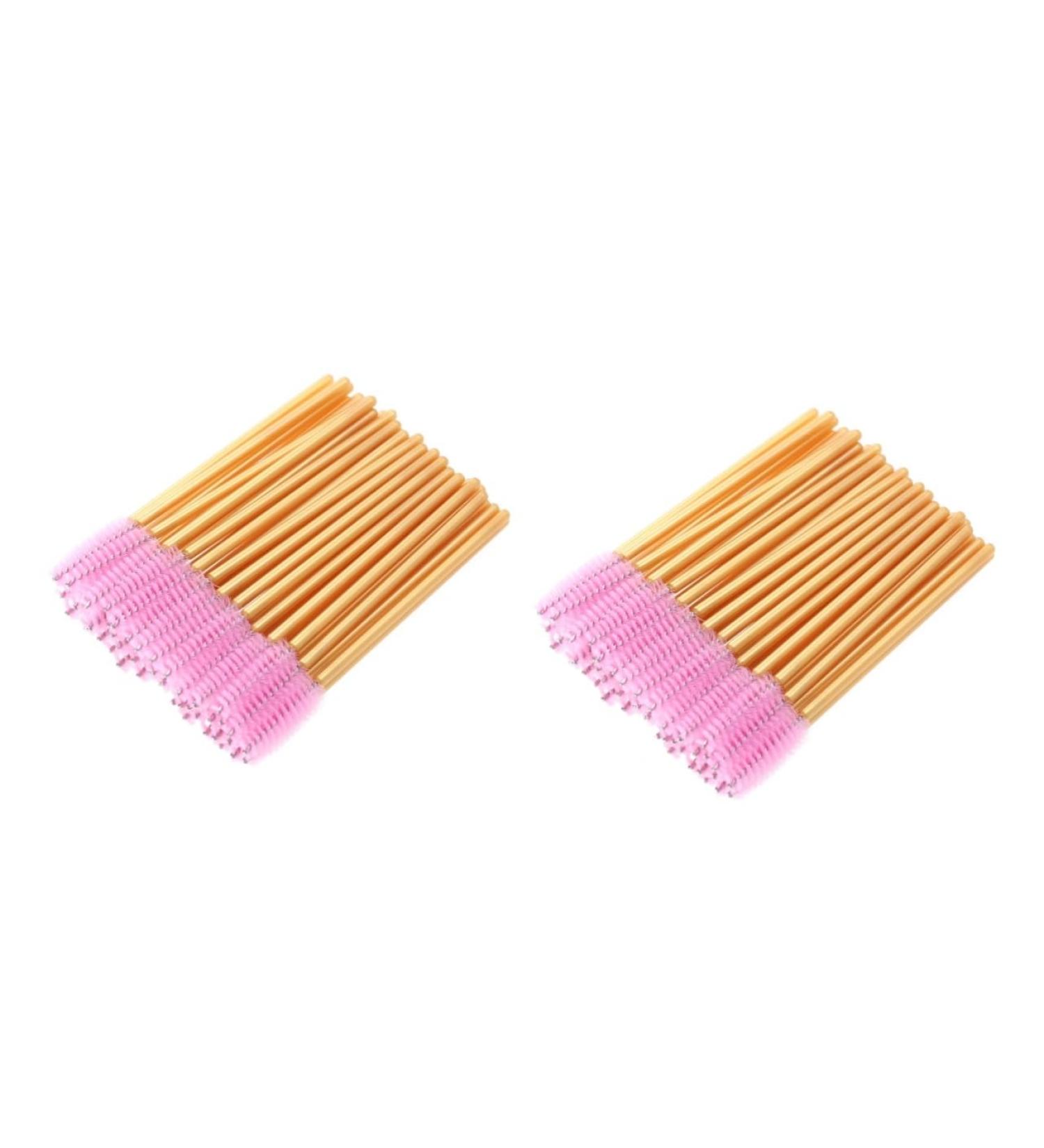 FOMIYES Lash Comb 100 Pcs makeup mascara nylon eyelash brush color mascara disposable makeup colored mascara 50 Pcsx2pcs Pinkx2pcs - Buy Online on GoSupps.com