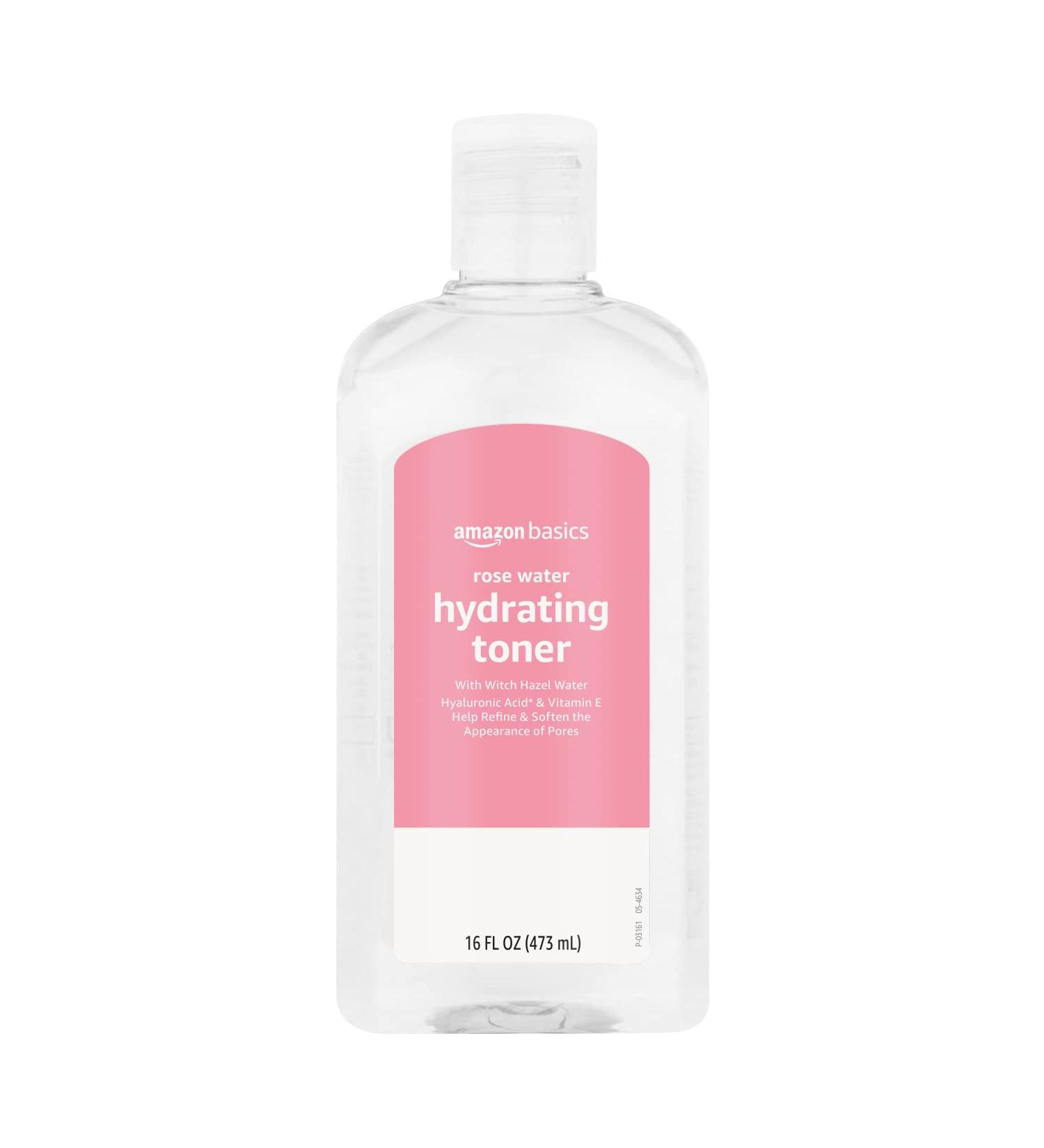 Amazon Basics Rose Water Hydrating Toner 16 Fluid Ounces 1-Pack 16 Fl Oz (Pack of 1) - Buy Online on GoSupps.com