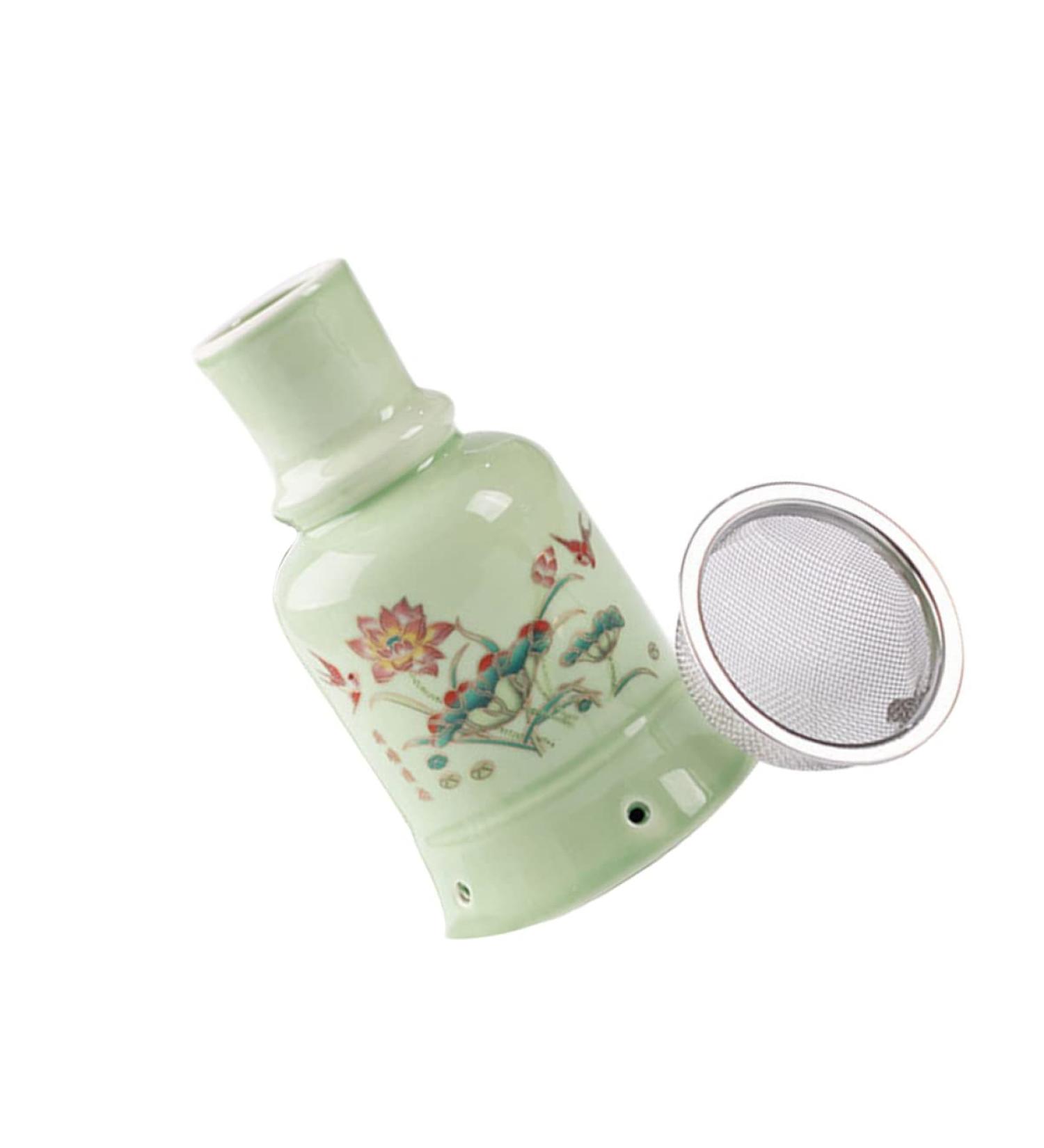 Buy 2 Sets of Moxibustion Pots - Health & Wellness Antislip Qridor Pot Moxa Massage Device Handheld Scratching Tool | Lotus Ceramics - 12.5x7cm | International Shipping - Buy Online on GoSupps.com