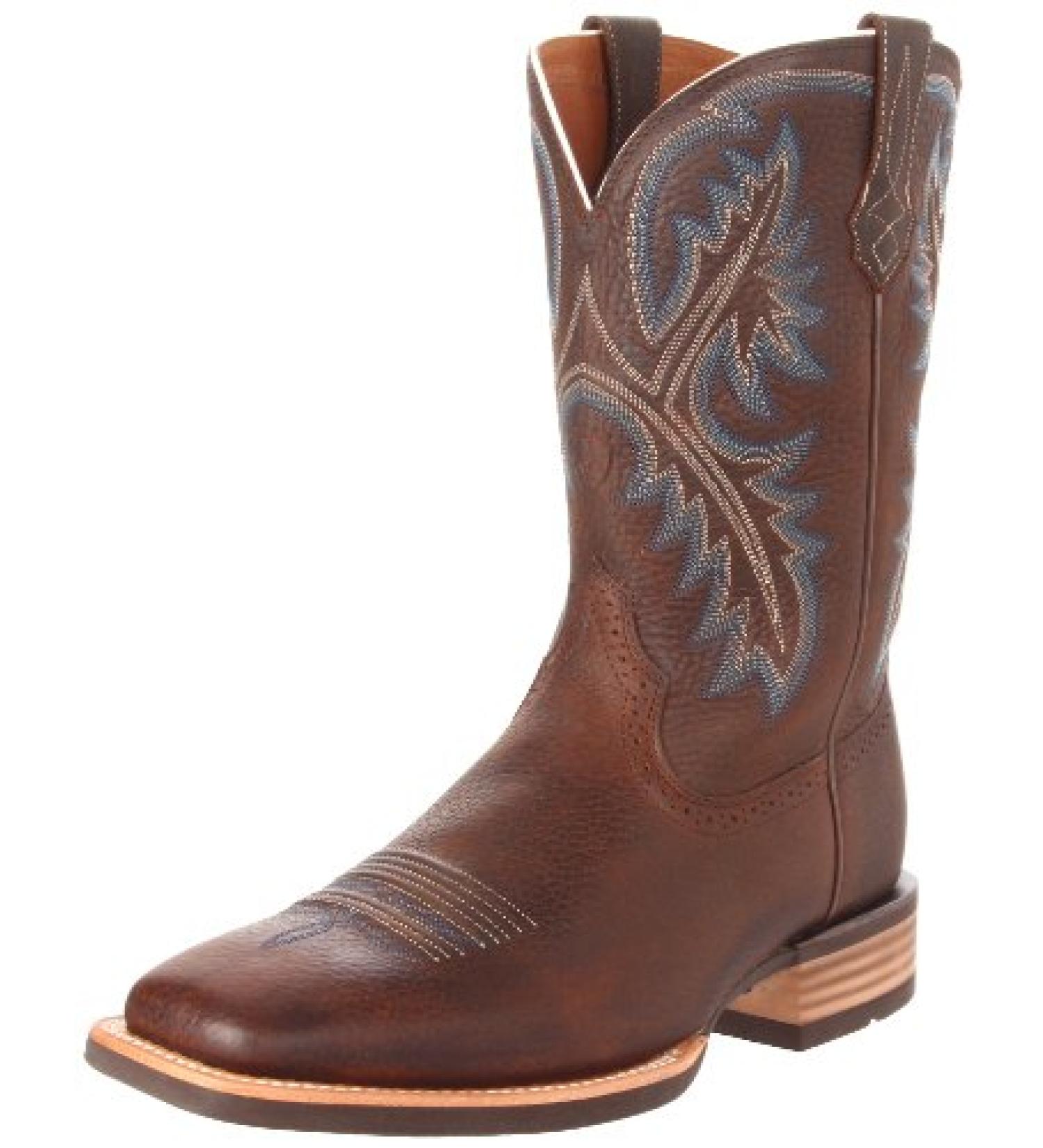 ARIAT Men's Quickdraw Western Boot 8.5 Wide - Brown Oiled Rowdy - Buy Online on GoSupps.com