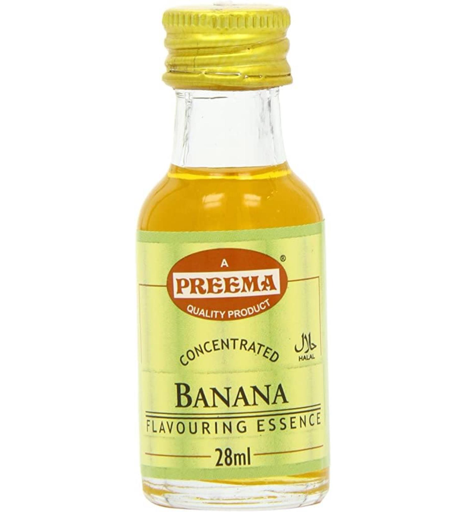 Preema | Banana Flavouring Essence 12X28ml X 12 Trays (144 Bottles) | Prefect For Baking | Halal | Premium Quality - Buy Online on GoSupps.com